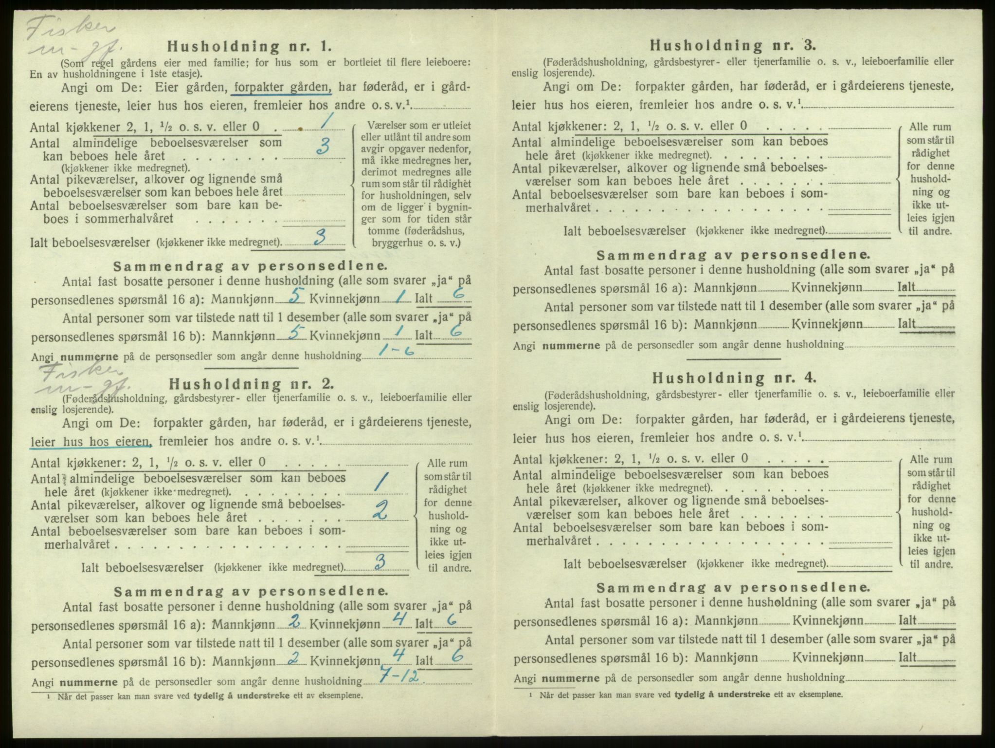 SAB, 1920 census for Kinn, 1920, p. 164