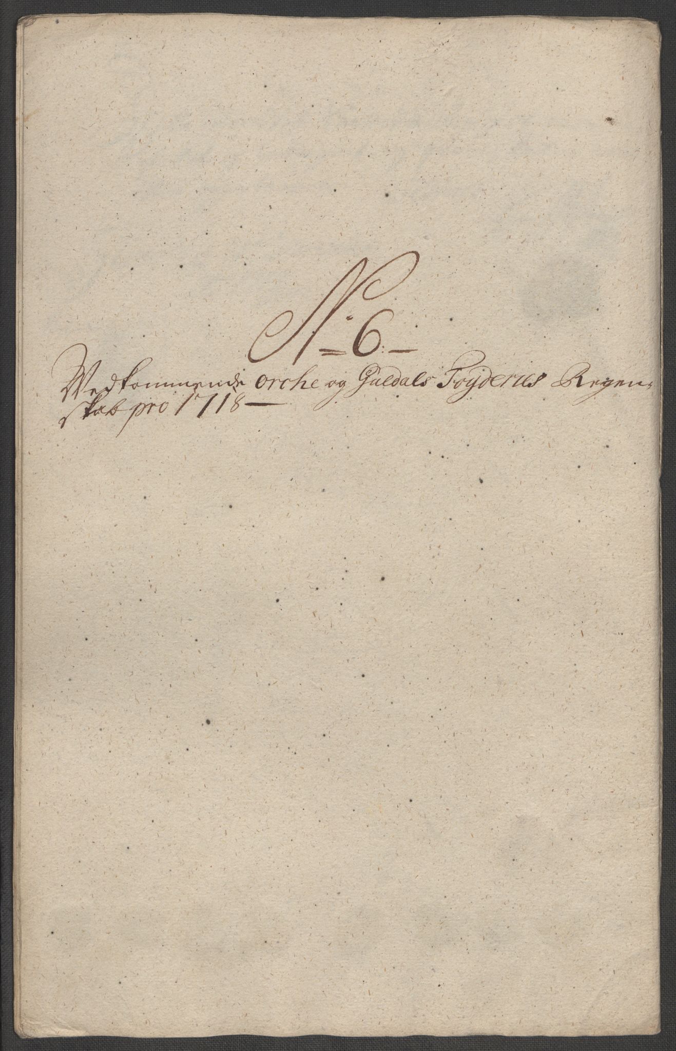 Rentekammeret inntil 1814, Reviderte regnskaper, Fogderegnskap, AV/RA-EA-4092/R60/L3971: Fogderegnskap Orkdal og Gauldal, 1718, p. 121