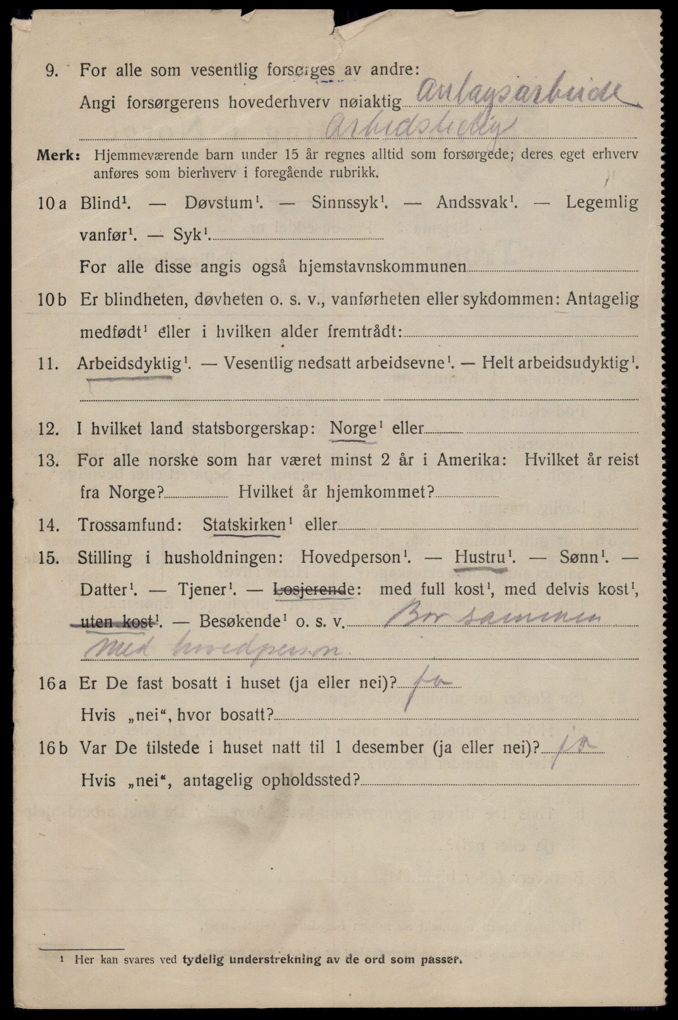 SAT, 1920 census for Trondheim, 1920, p. 49423