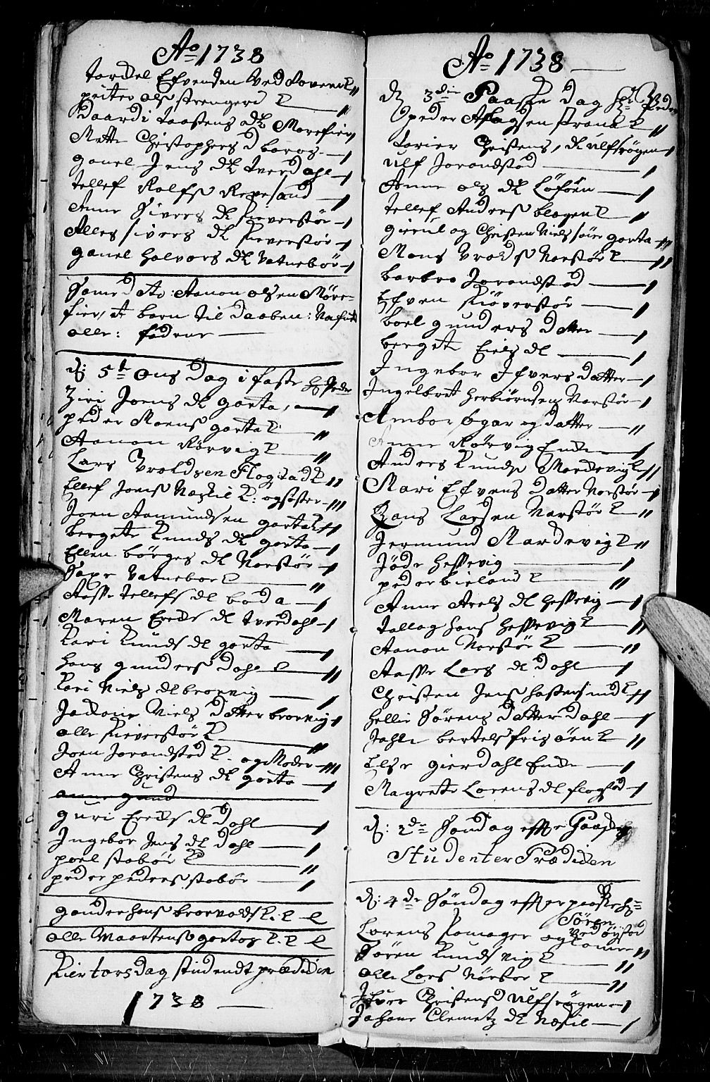 Dypvåg sokneprestkontor, AV/SAK-1111-0007/F/Fb/Fba/L0003: Parish register (copy) no. B 3, 1715-1738, p. 152