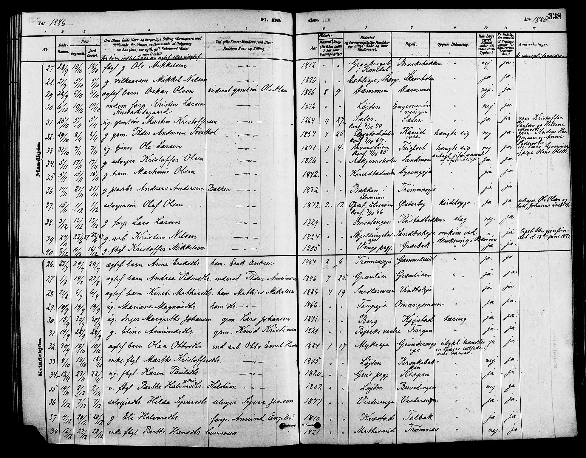 Løten prestekontor, SAH/PREST-022/K/Ka/L0009: Parish register (official) no. 9, 1878-1891, p. 338