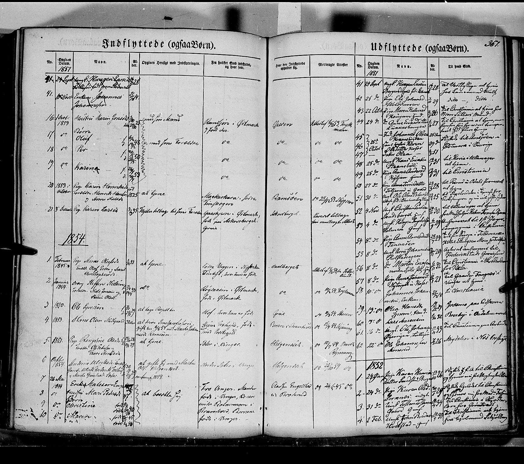 Grue prestekontor, AV/SAH-PREST-036/H/Ha/Haa/L0008: Parish register (official) no. 8, 1847-1858, p. 367