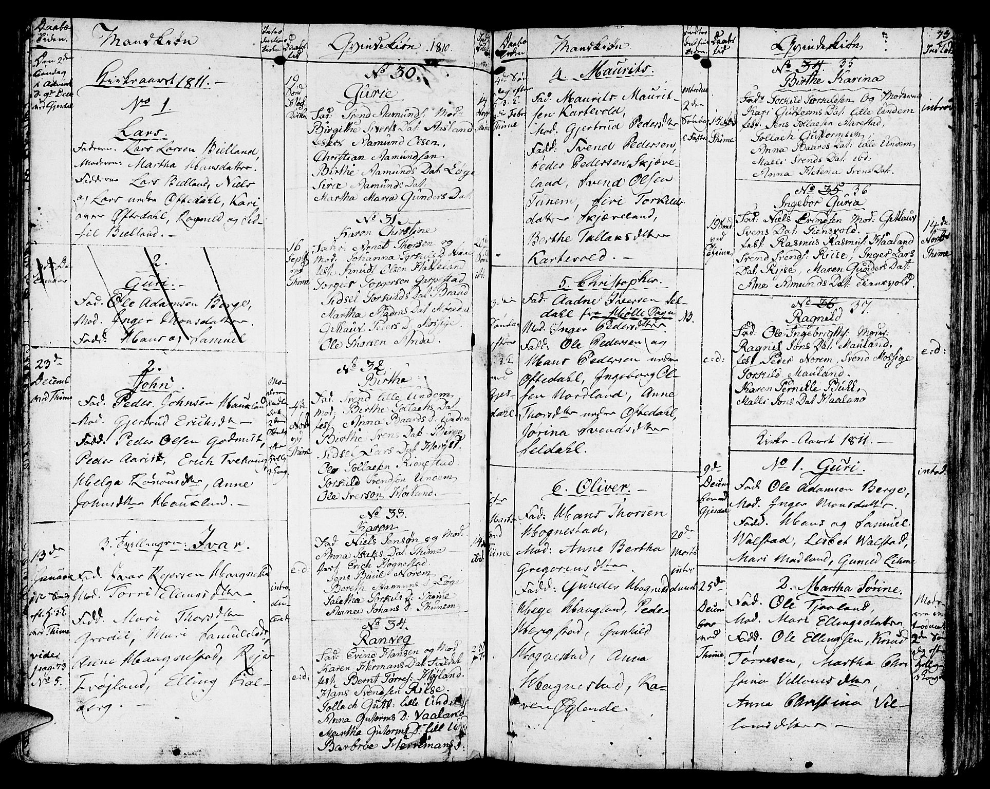 Lye sokneprestkontor, AV/SAST-A-101794/001/30BA/L0002: Parish register (official) no. A 2, 1799-1817, p. 73