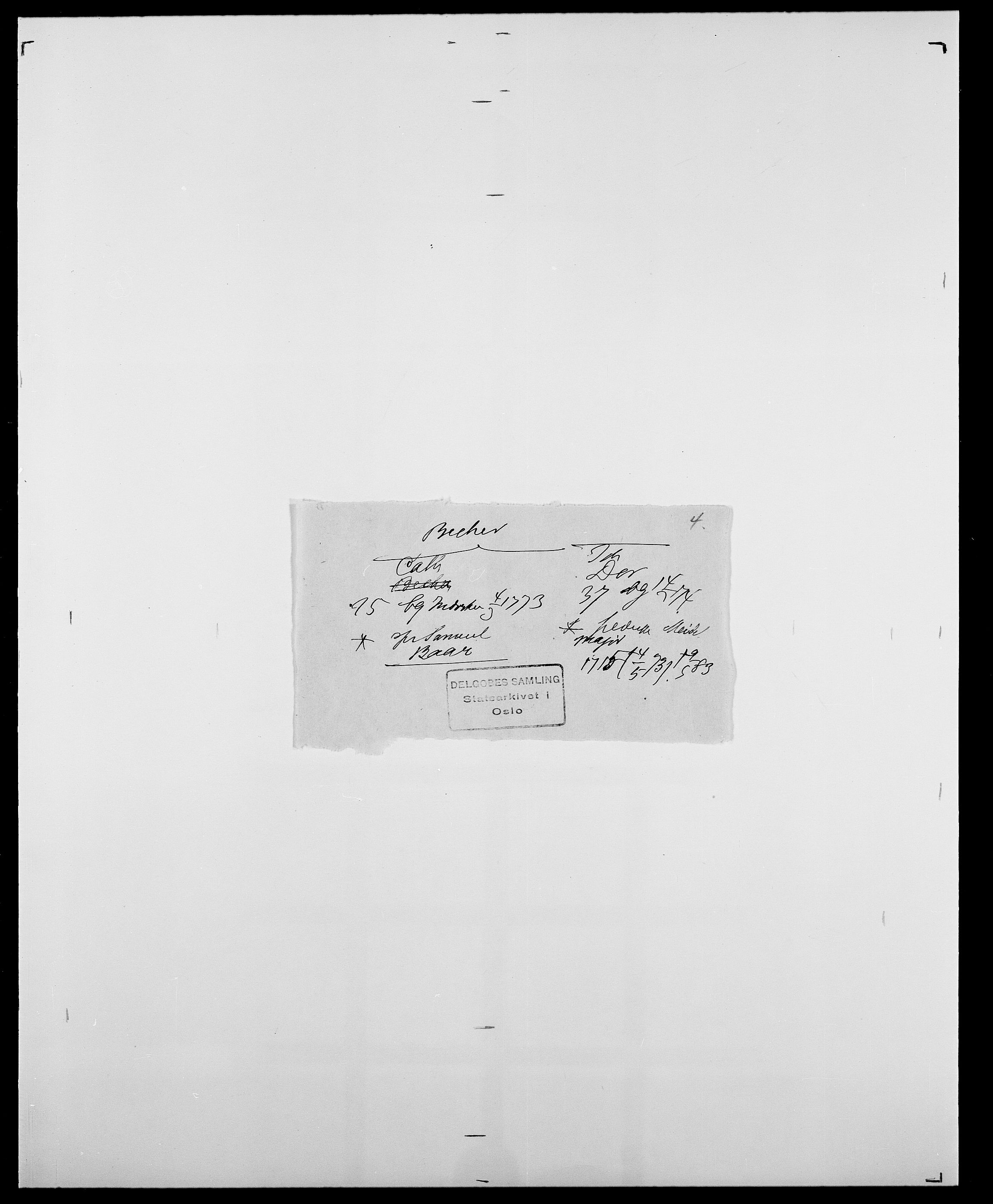 Delgobe, Charles Antoine - samling, AV/SAO-PAO-0038/D/Da/L0003: Barca - Bergen, p. 622