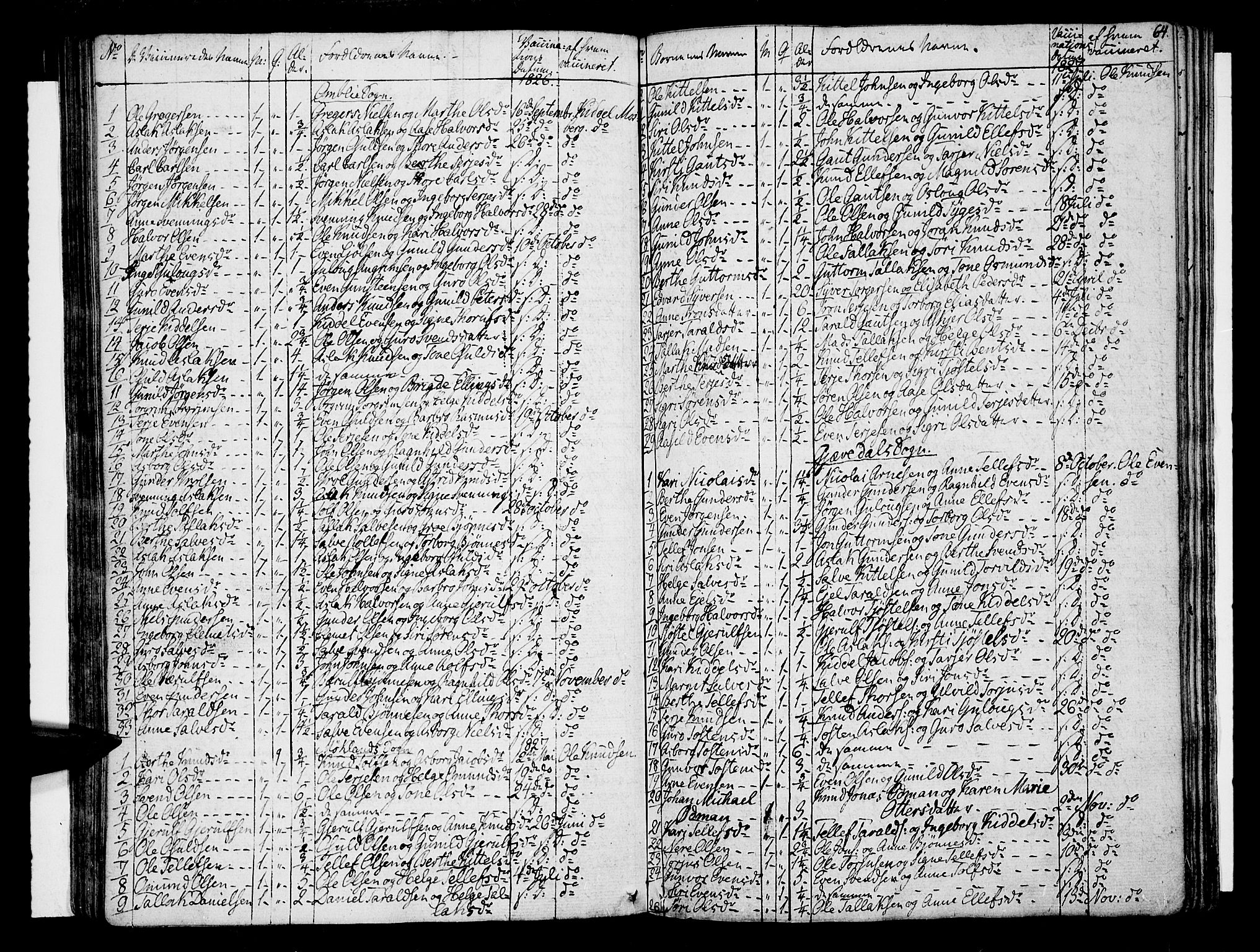 Åmli sokneprestkontor, SAK/1111-0050/F/Fa/Fac/L0005: Parish register (official) no. A 5, 1796-1816, p. 64