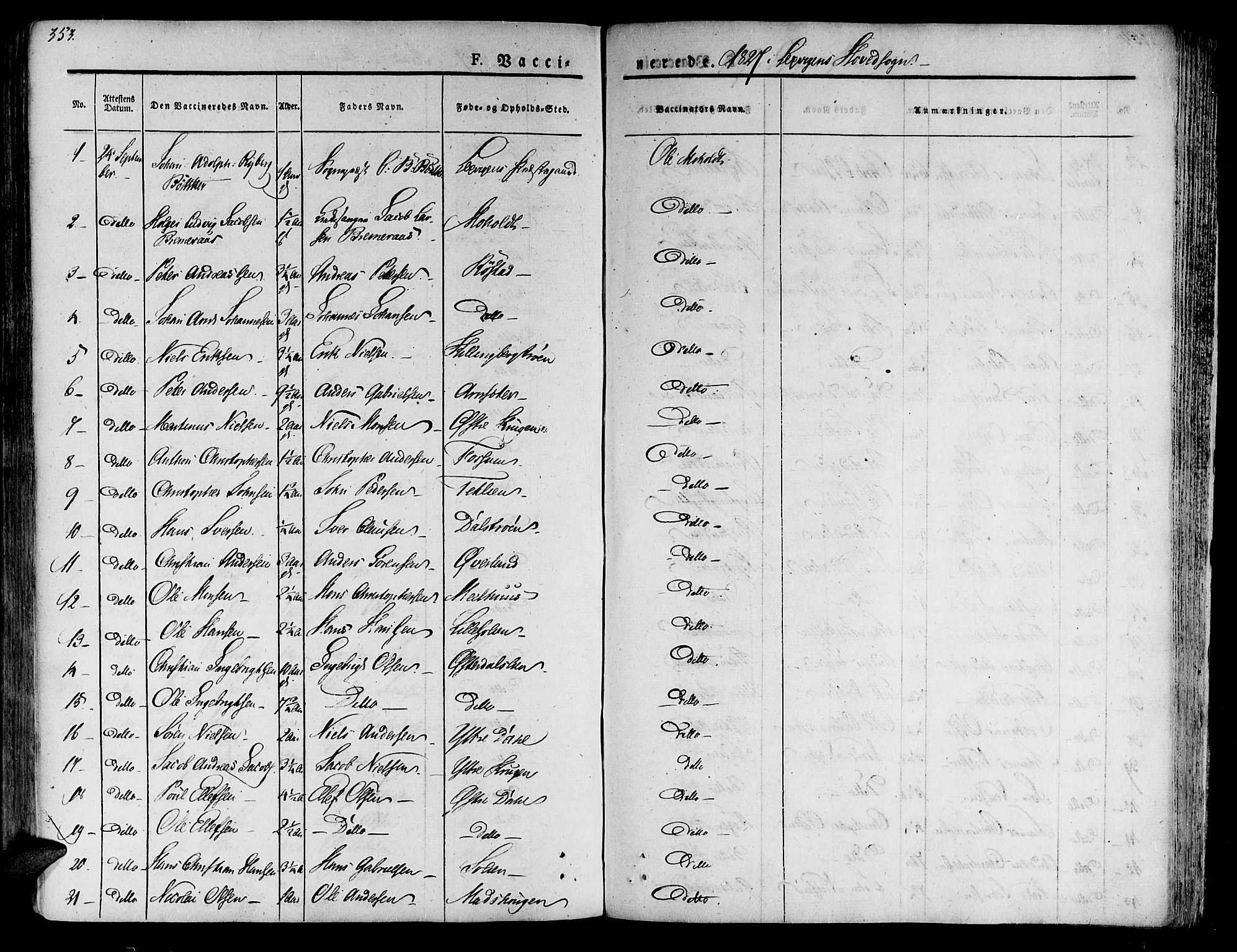 Ministerialprotokoller, klokkerbøker og fødselsregistre - Nord-Trøndelag, SAT/A-1458/701/L0006: Parish register (official) no. 701A06, 1825-1841, p. 353