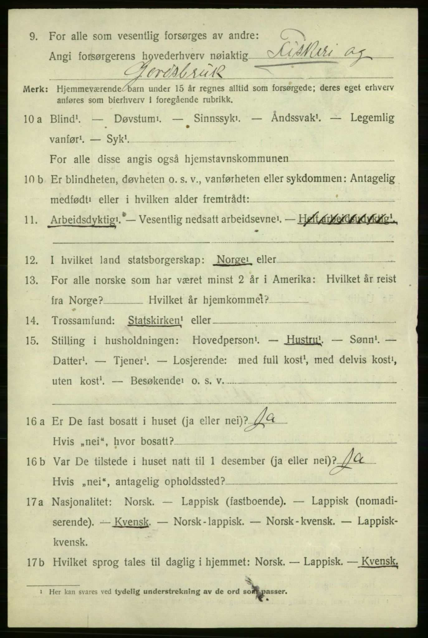 SATØ, 1920 census for Vardø rural district, 1920, p. 579