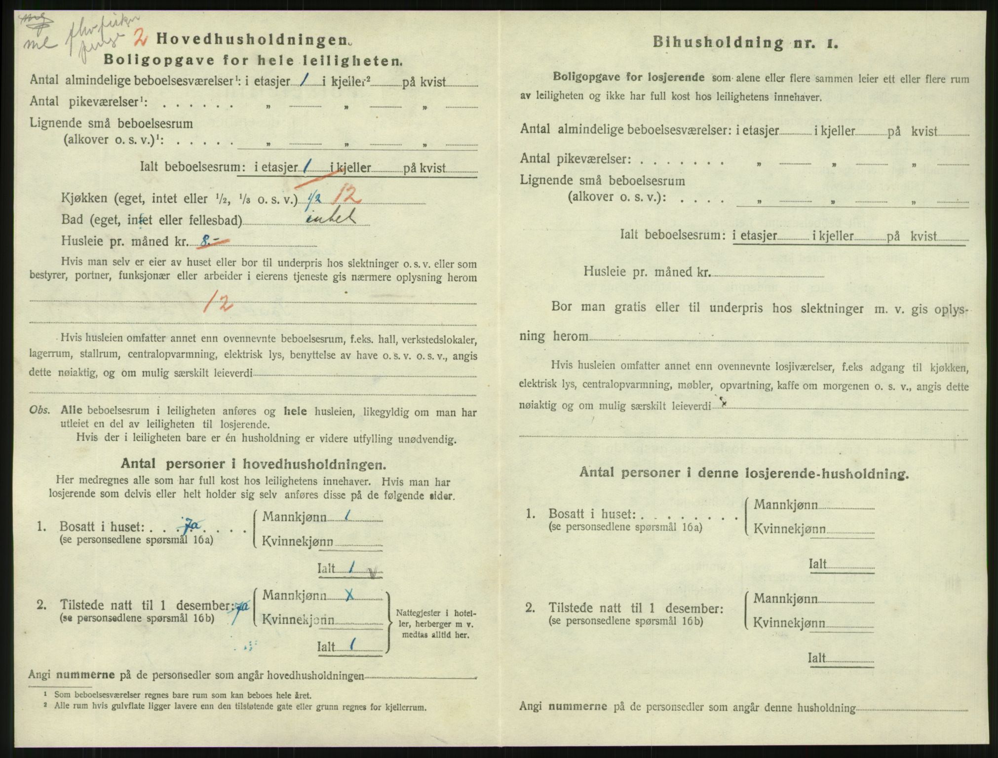 SAT, 1920 census for Namsos, 1920, p. 1708