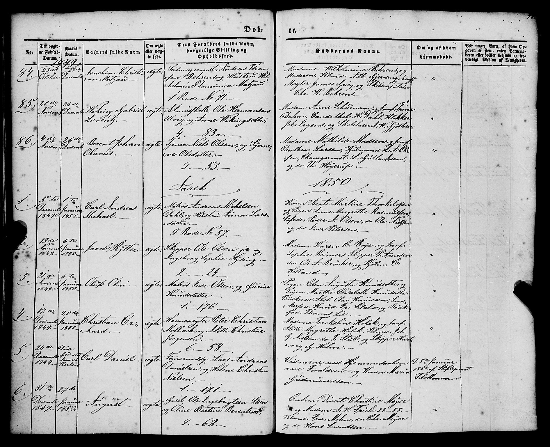 Nykirken Sokneprestembete, SAB/A-77101/H/Haa/L0014: Parish register (official) no. B 1, 1844-1858, p. 48
