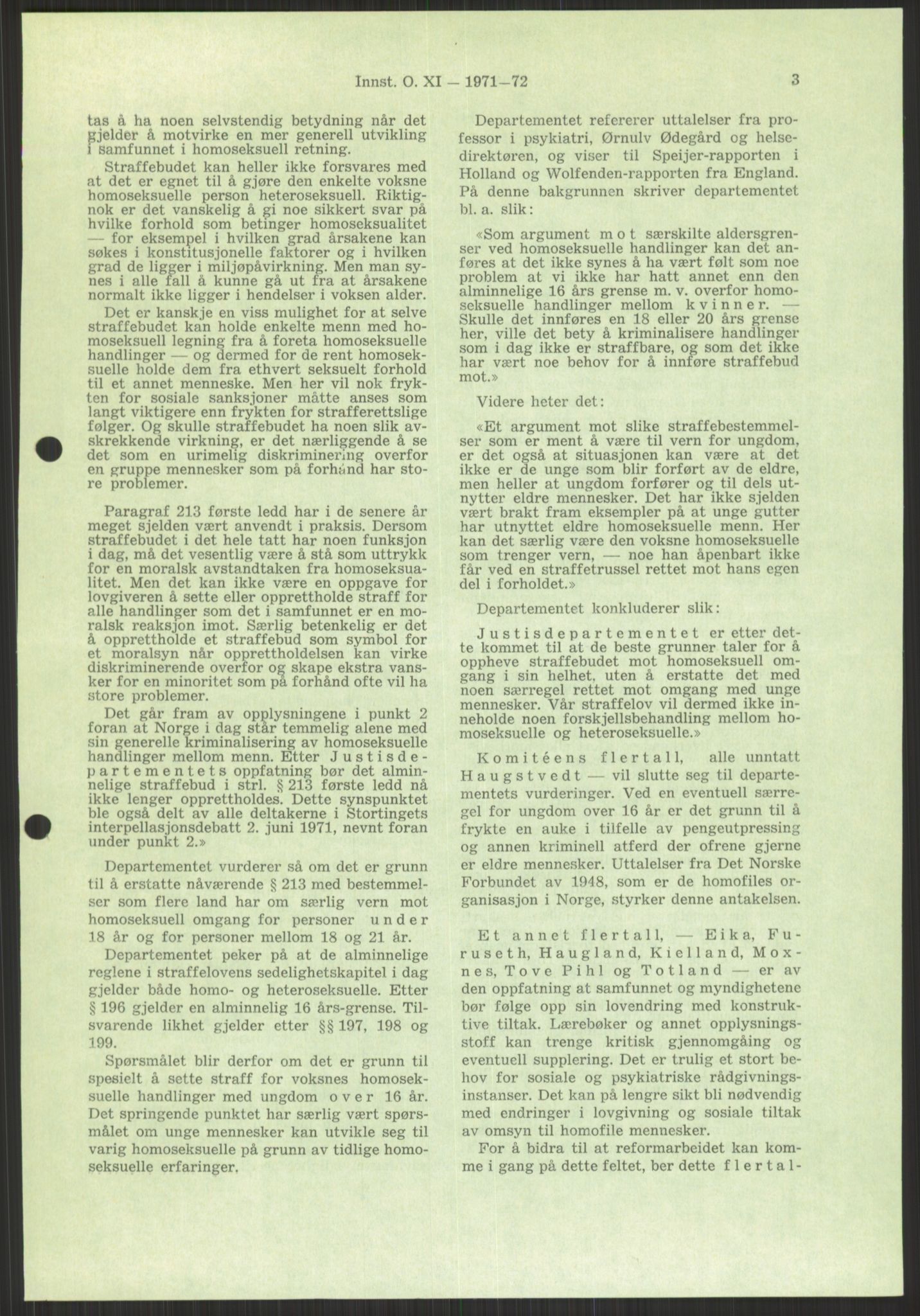 Det Norske Forbundet av 1948/Landsforeningen for Lesbisk og Homofil Frigjøring, AV/RA-PA-1216/D/Dd/L0001: Diskriminering, 1973-1991, p. 1103