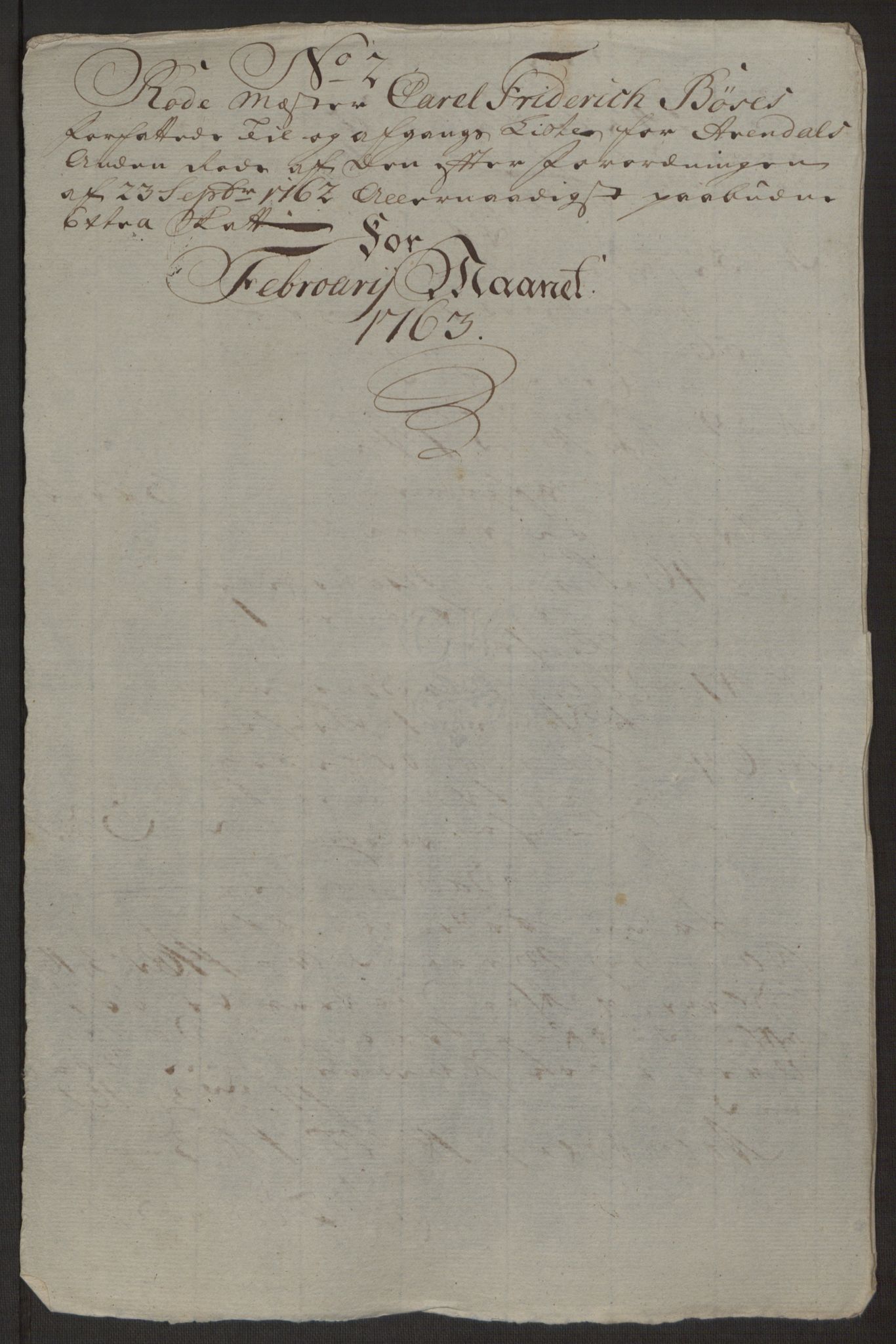 Rentekammeret inntil 1814, Reviderte regnskaper, Byregnskaper, AV/RA-EA-4066/R/Rl/L0230/0001: [L4] Kontribusjonsregnskap / Ekstraskatt, 1762-1764, p. 318