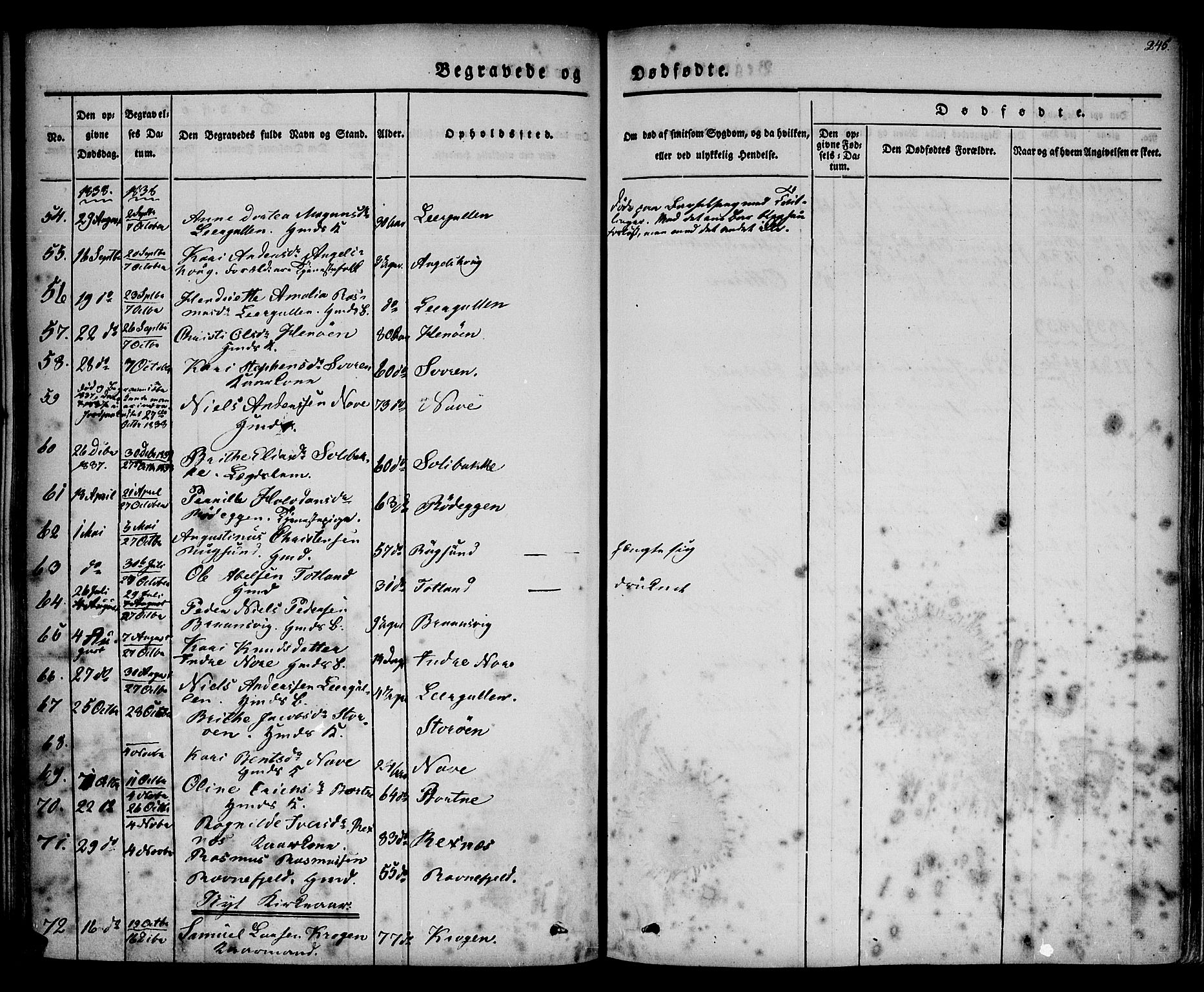 Davik sokneprestembete, AV/SAB-A-79701/H/Haa/Haaa/L0004: Parish register (official) no. A 4, 1830-1849, p. 245