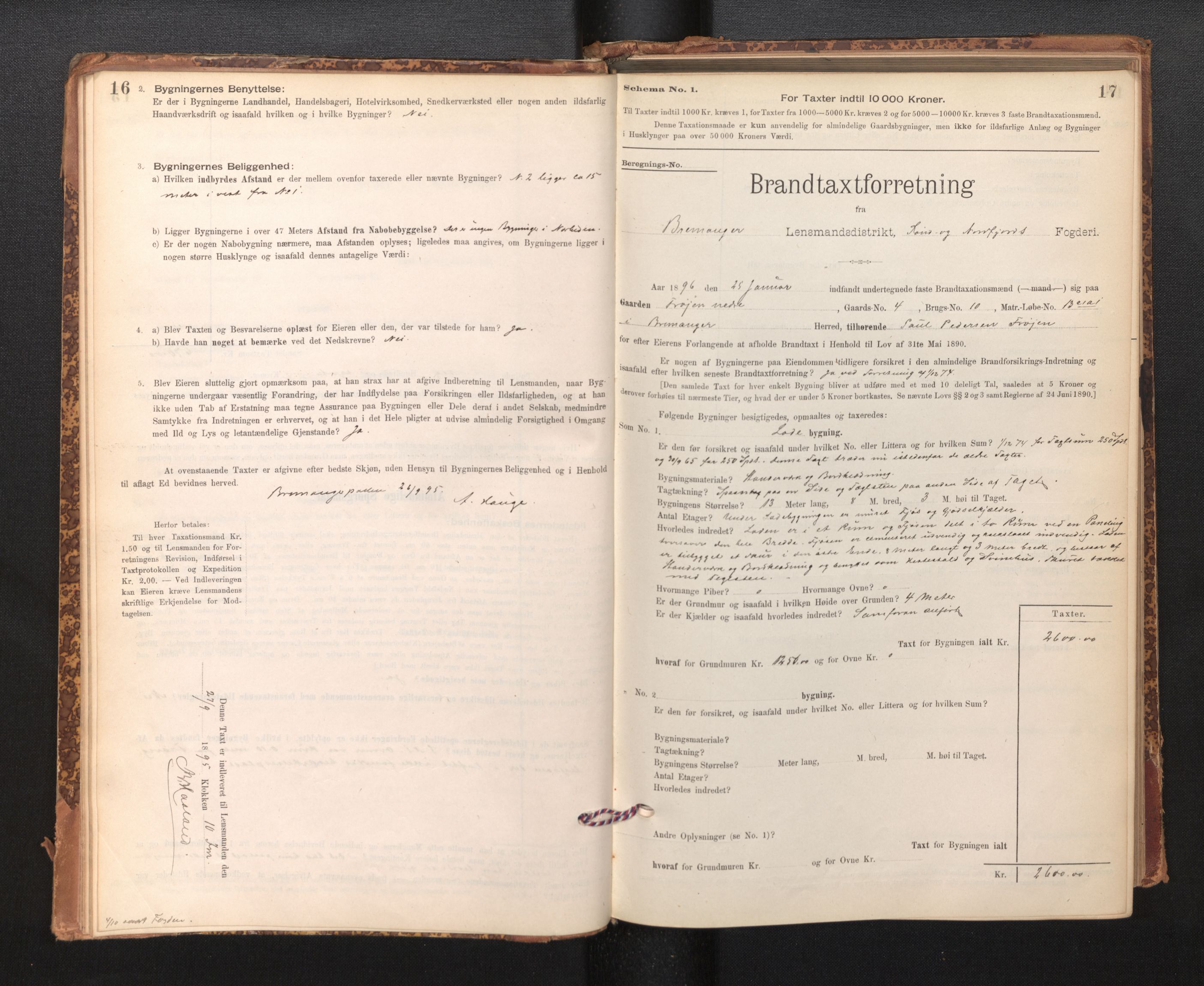 Lensmannen i Bremanger, AV/SAB-A-26701/0012/L0007: Branntakstprotokoll, skjematakst, 1895-1936, p. 16-17