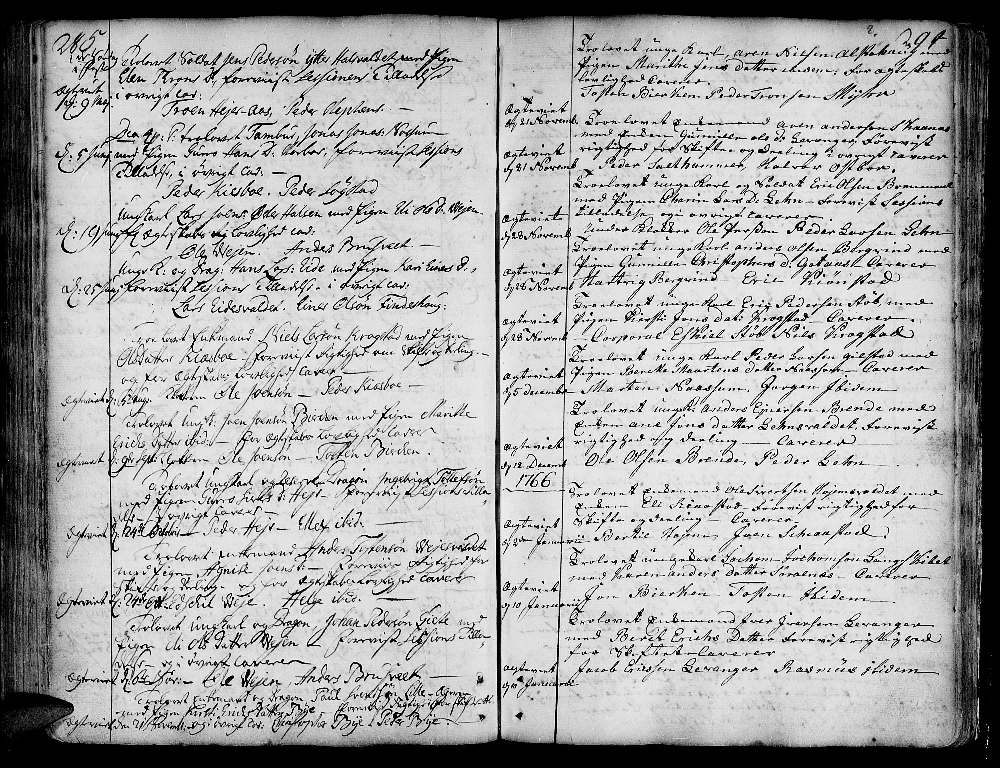 Ministerialprotokoller, klokkerbøker og fødselsregistre - Nord-Trøndelag, SAT/A-1458/717/L0141: Parish register (official) no. 717A01, 1747-1803, p. 285-294