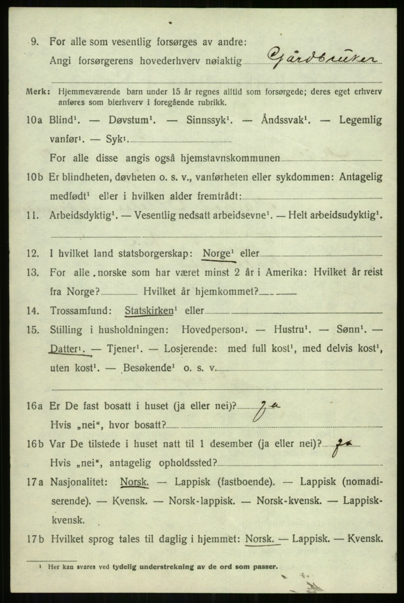 SATØ, 1920 census for Målselv, 1920, p. 4186