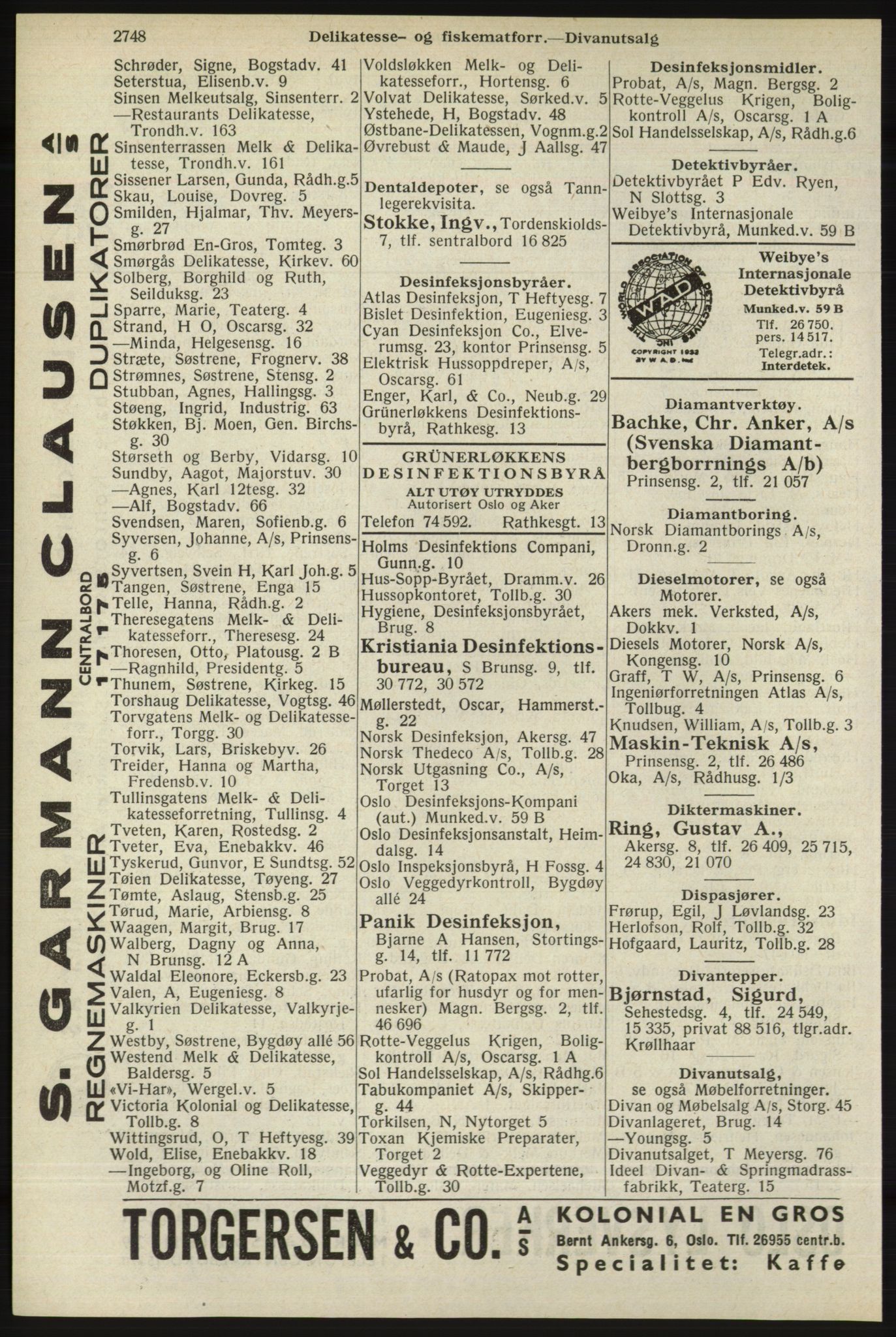 Kristiania/Oslo adressebok, PUBL/-, 1940, p. 2698