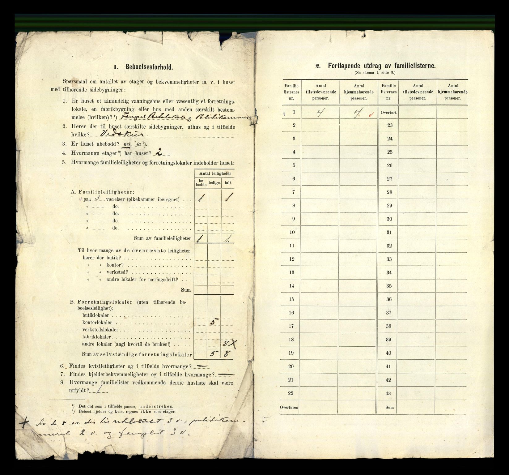 RA, 1910 census for Brevik, 1910, p. 25