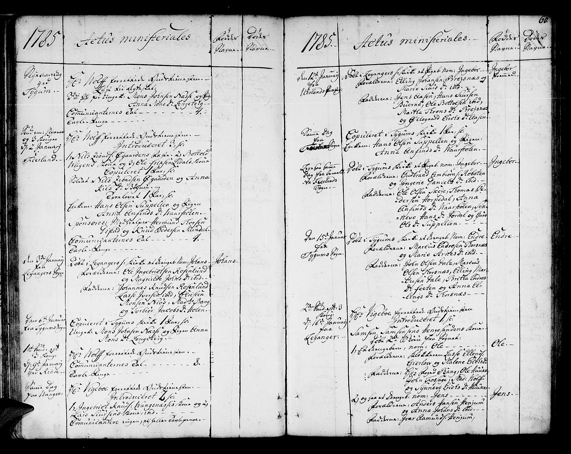 Leikanger sokneprestembete, AV/SAB-A-81001/H/Haa/Haaa/L0004: Parish register (official) no. A 4, 1770-1791, p. 60