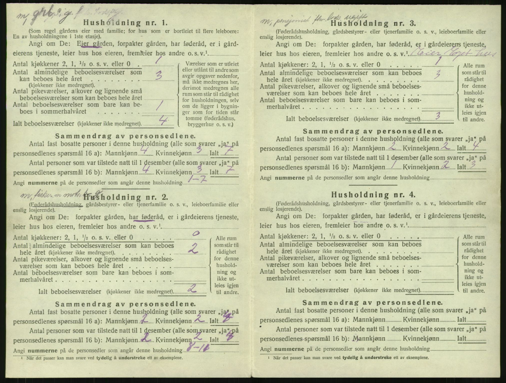 SAT, 1920 census for Giske, 1920, p. 161