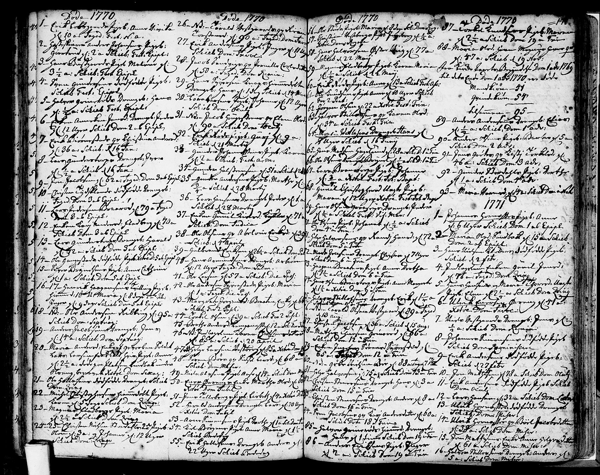 Skjeberg prestekontor Kirkebøker, SAO/A-10923/F/Fa/L0002: Parish register (official) no. I 2, 1726-1791, p. 176