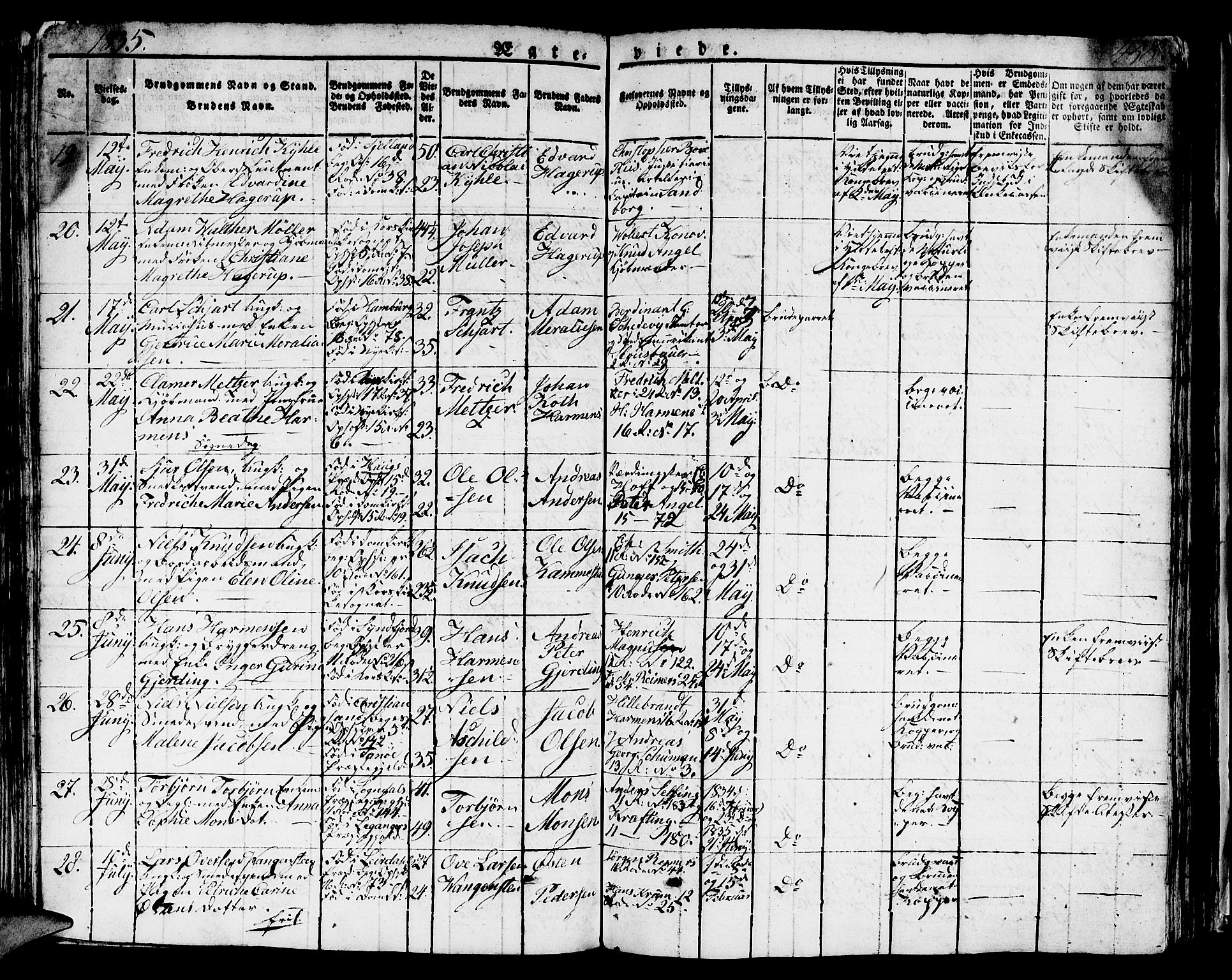 Domkirken sokneprestembete, SAB/A-74801/H/Hab/L0002: Parish register (copy) no. A 2, 1821-1839, p. 458