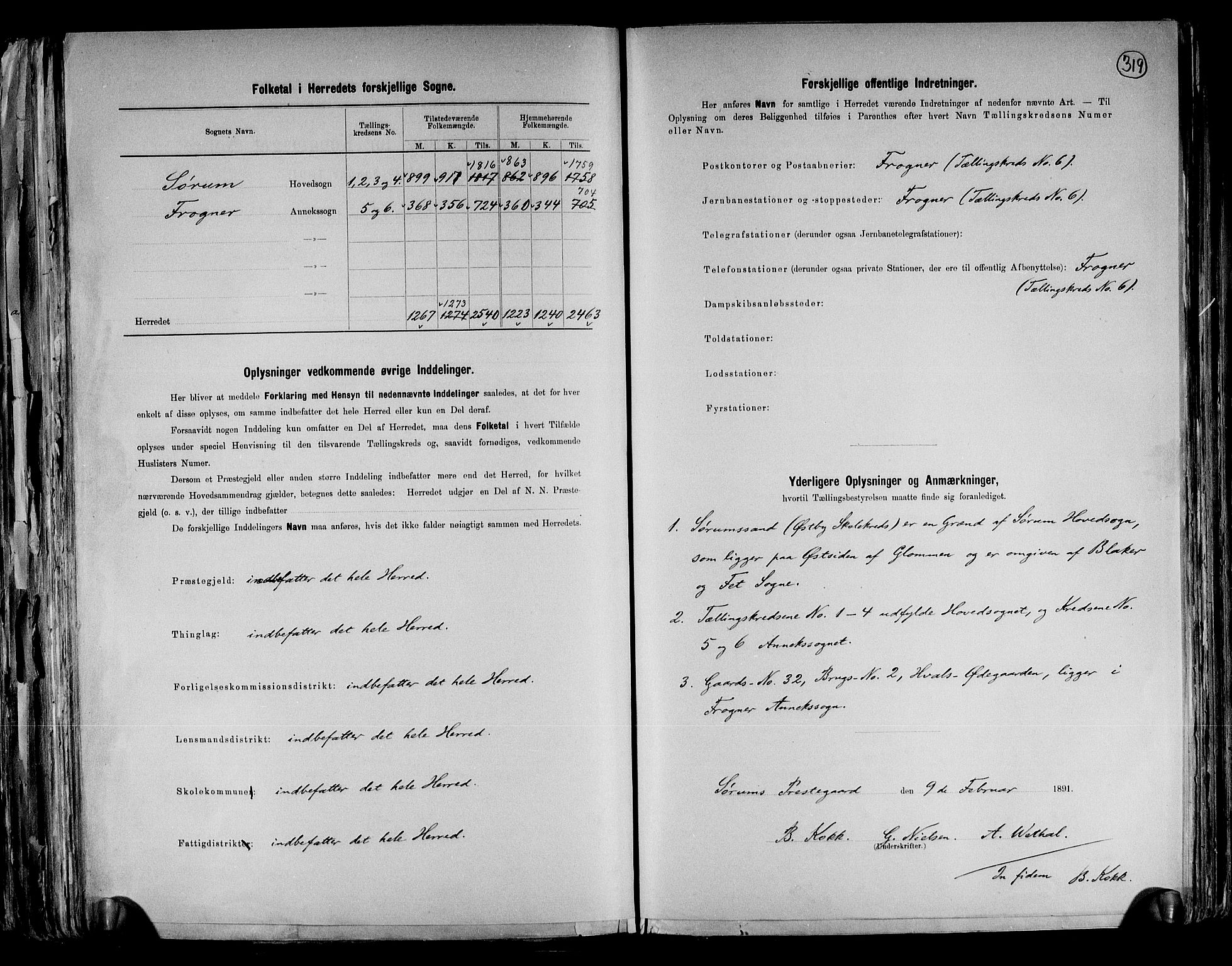 RA, 1891 census for 0226 Sørum, 1891, p. 3