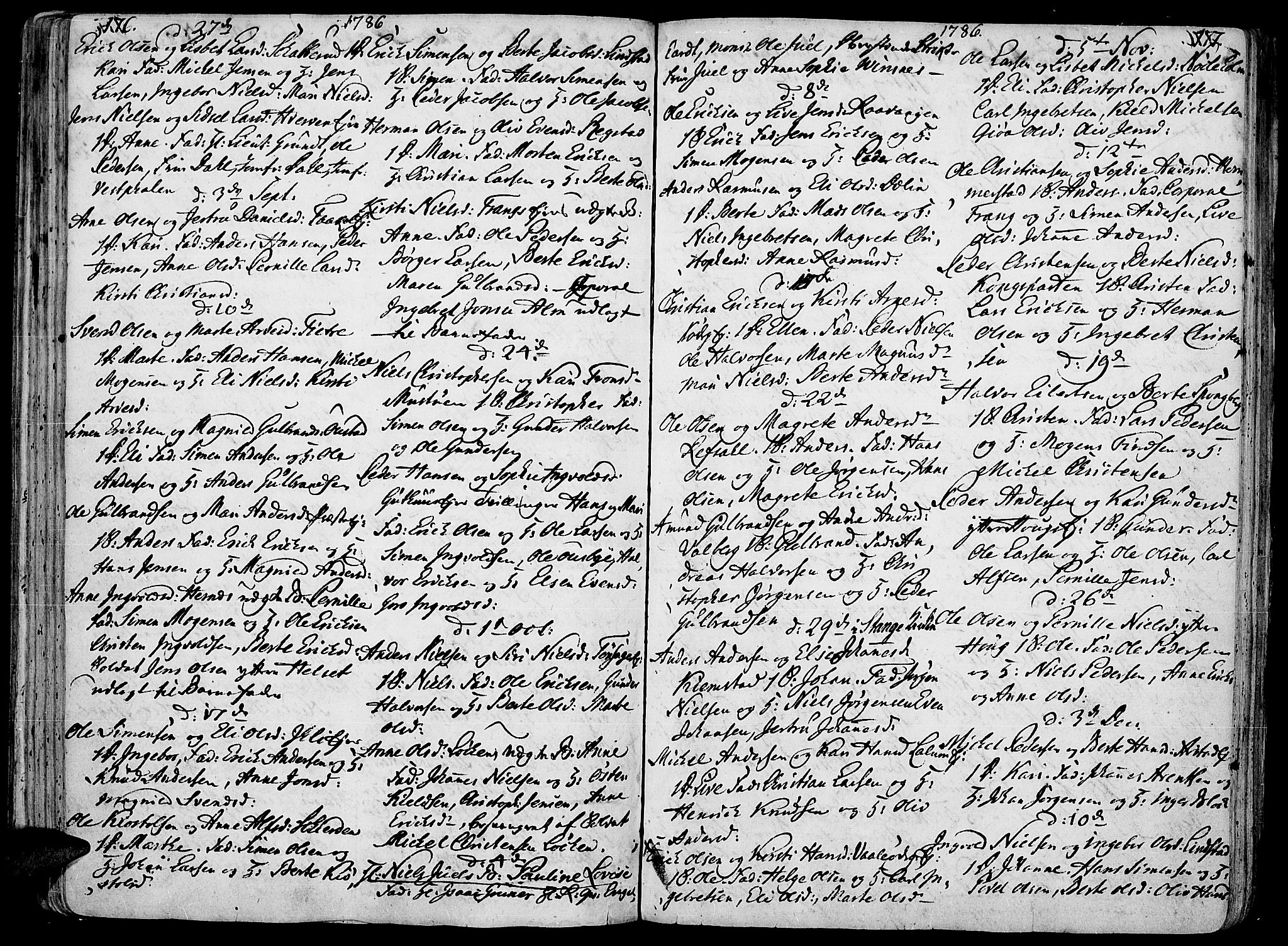 Stange prestekontor, SAH/PREST-002/K/L0006: Parish register (official) no. 6, 1762-1787, p. 176-177