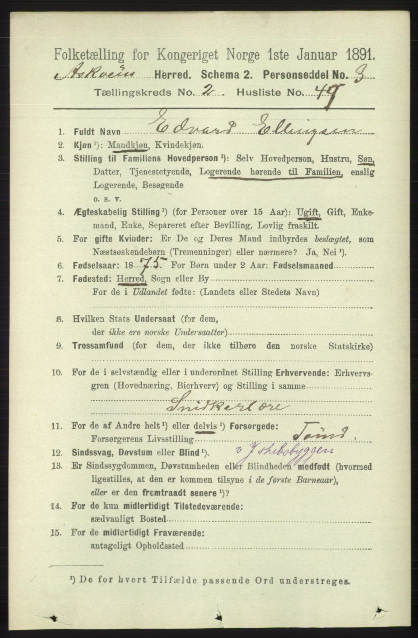 RA, 1891 census for 1247 Askøy, 1891, p. 1821