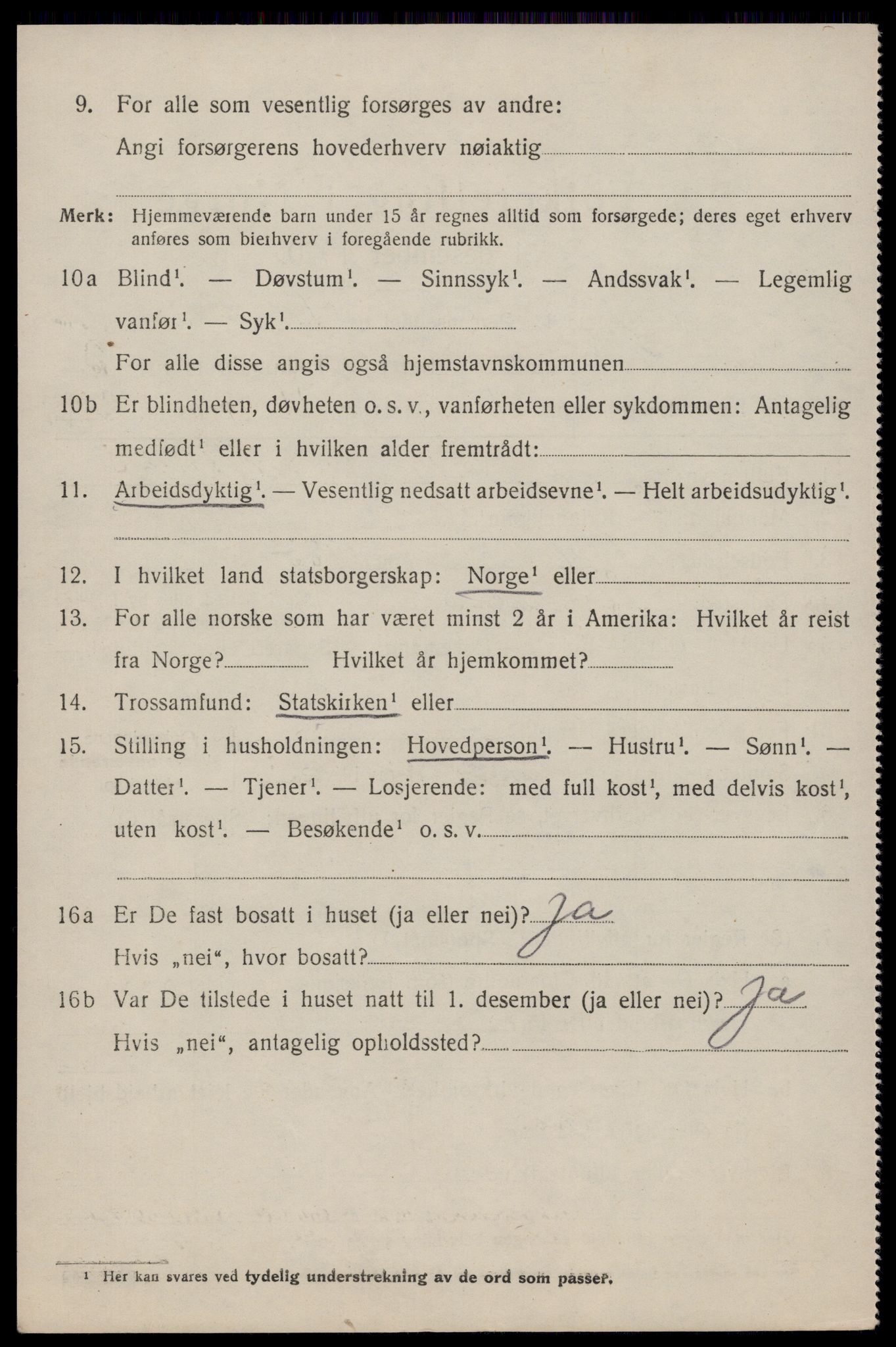 SAST, 1920 census for Høle, 1920, p. 1654