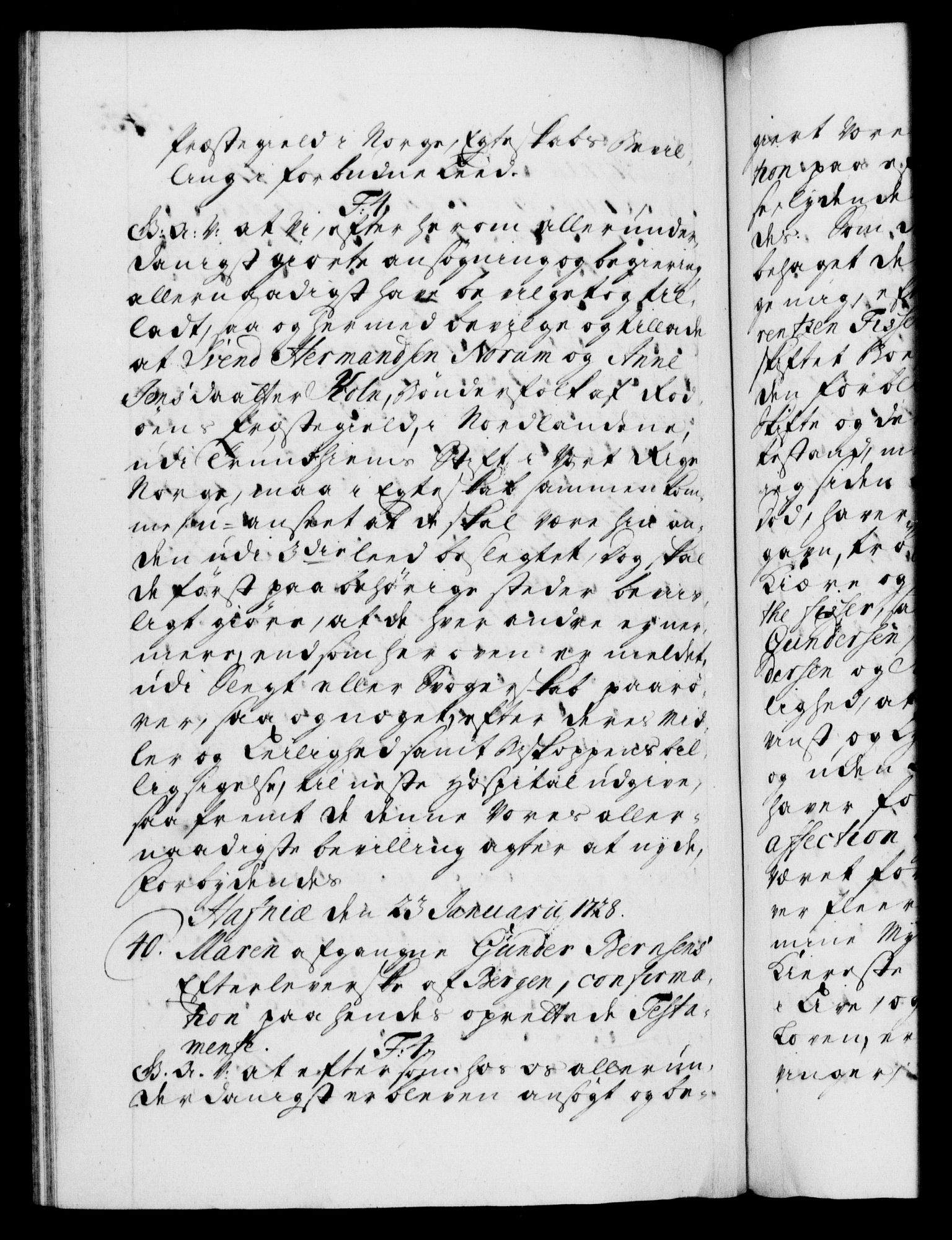 Danske Kanselli 1572-1799, AV/RA-EA-3023/F/Fc/Fca/Fcaa/L0025: Norske registre, 1726-1728, p. 545b