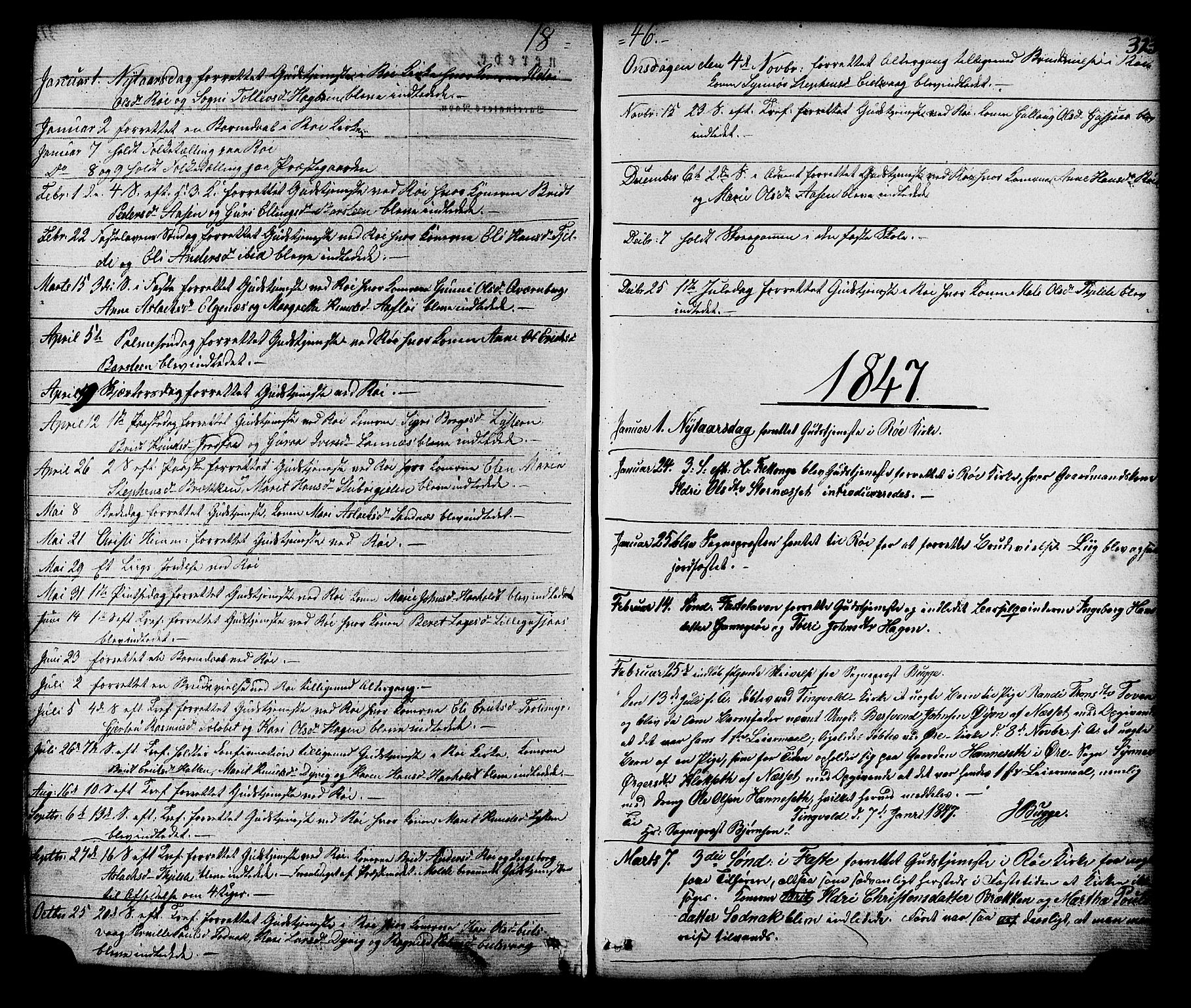 Ministerialprotokoller, klokkerbøker og fødselsregistre - Møre og Romsdal, SAT/A-1454/551/L0625: Parish register (official) no. 551A05, 1846-1879, p. 323