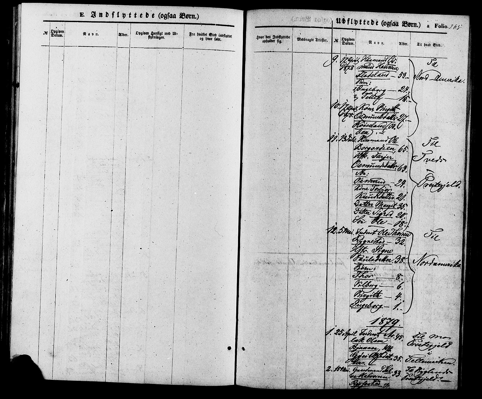 Valle sokneprestkontor, AV/SAK-1111-0044/F/Fa/Fac/L0008: Parish register (official) no. A 8, 1868-1882, p. 265