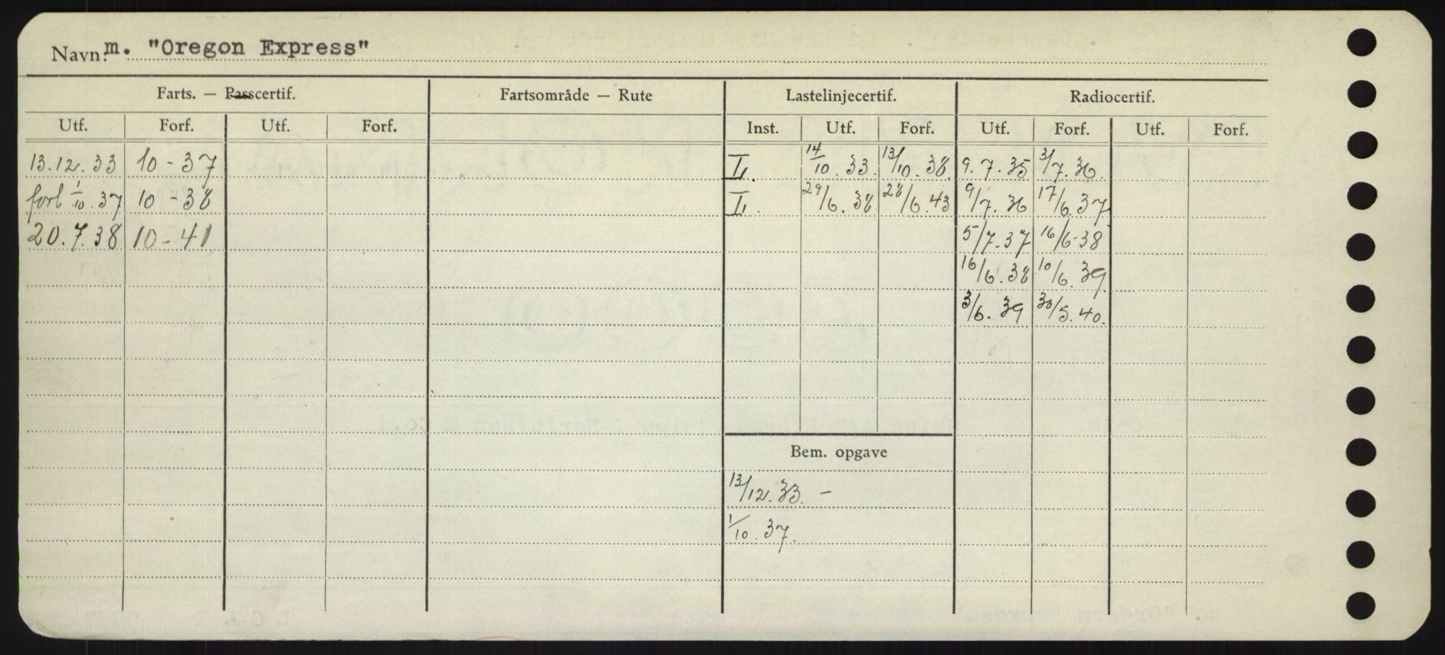 Sjøfartsdirektoratet med forløpere, Skipsmålingen, RA/S-1627/H/Hd/L0028: Fartøy, O, p. 316