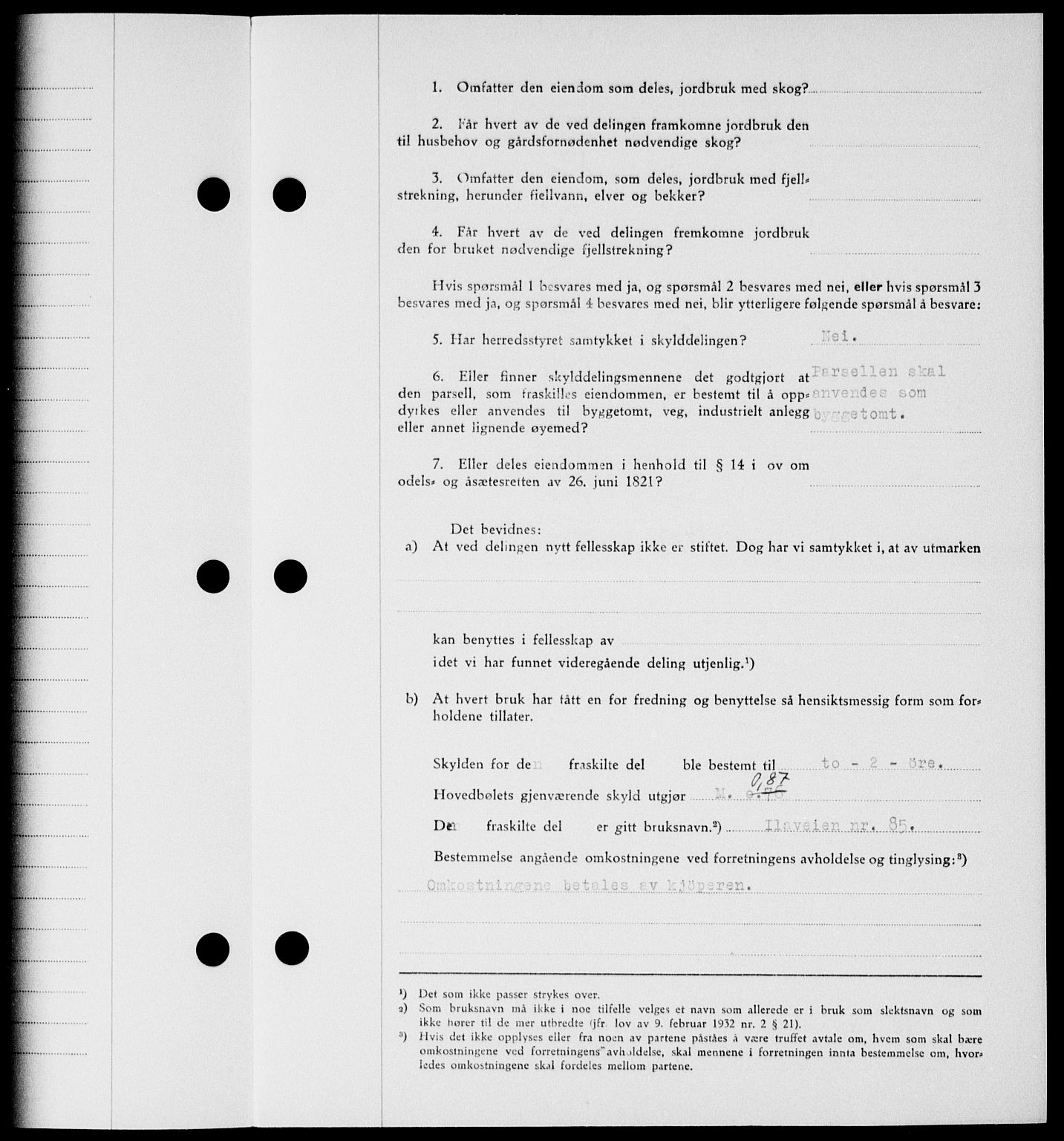 Onsøy sorenskriveri, SAO/A-10474/G/Ga/Gab/L0018: Mortgage book no. II A-18, 1946-1947, Diary no: : 3046/1946