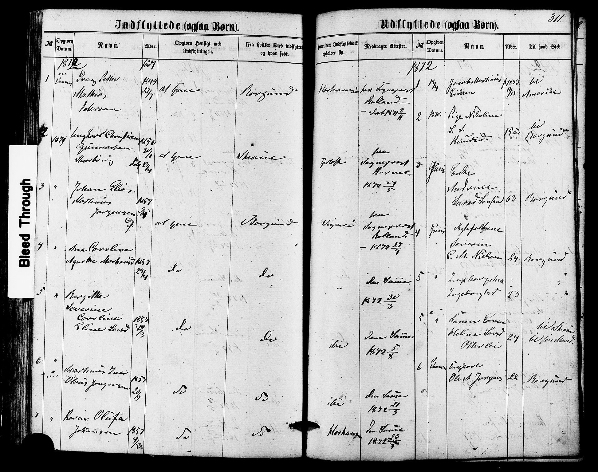 Ministerialprotokoller, klokkerbøker og fødselsregistre - Møre og Romsdal, SAT/A-1454/536/L0498: Parish register (official) no. 536A07, 1862-1875, p. 311