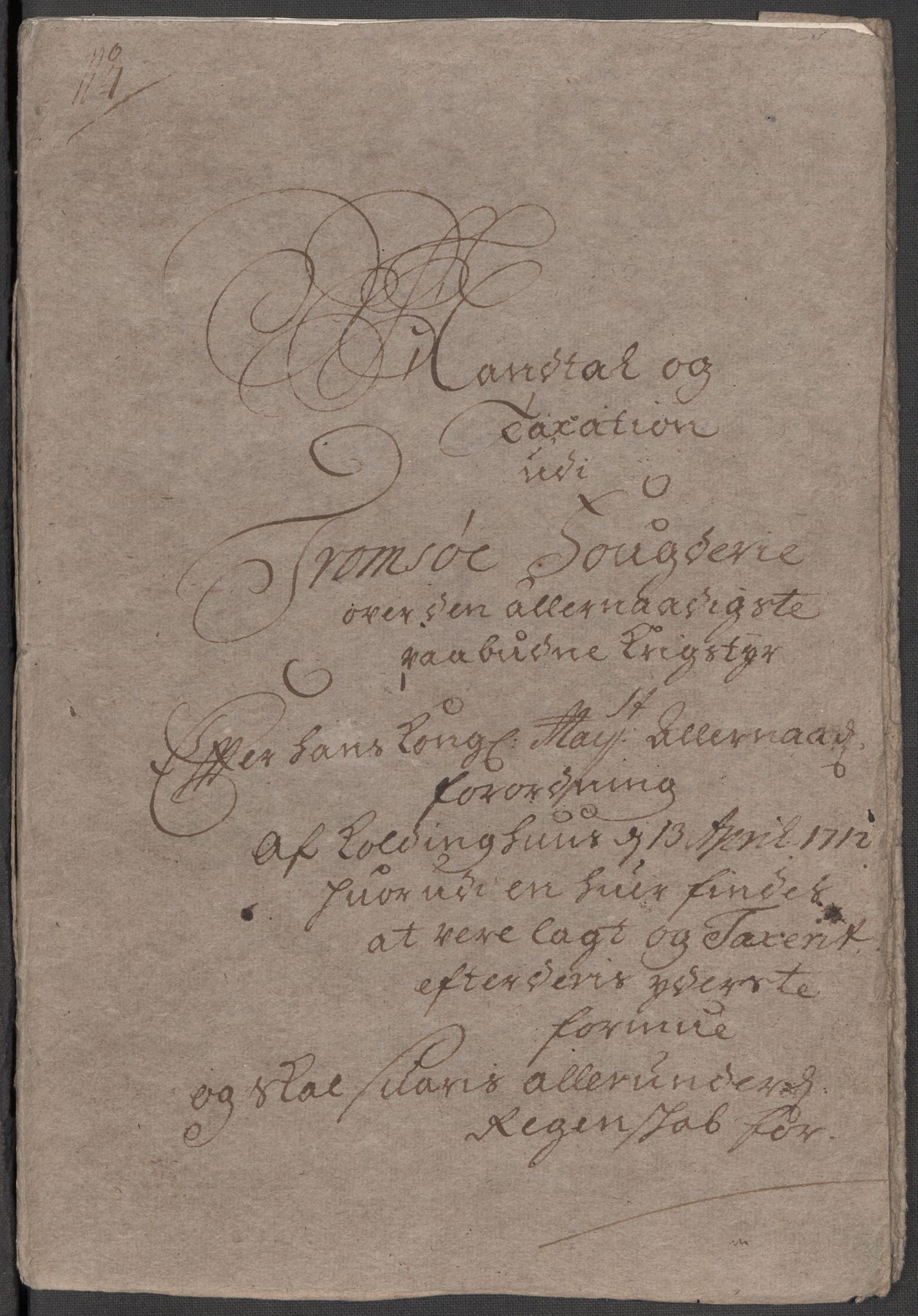 Rentekammeret inntil 1814, Reviderte regnskaper, Fogderegnskap, RA/EA-4092/R68/L4759: Fogderegnskap Senja og Troms, 1713, p. 96