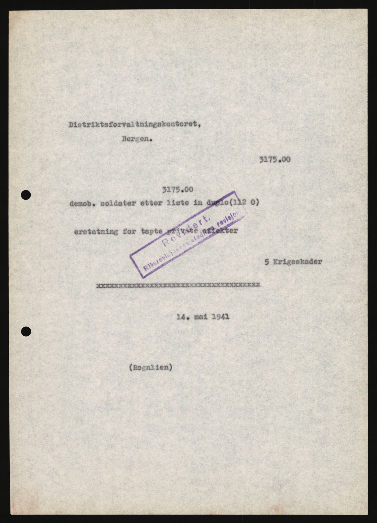 Justisdepartementet, Oppgjørsavdelingen, AV/RA-S-1056/G/Ga/L0005: Anvisningsliste nr. 385-388, 390-410, 662-725, 728-732, 736-740 og 1106-1140 over utbetalte effektsaker, 1940-1942, p. 387