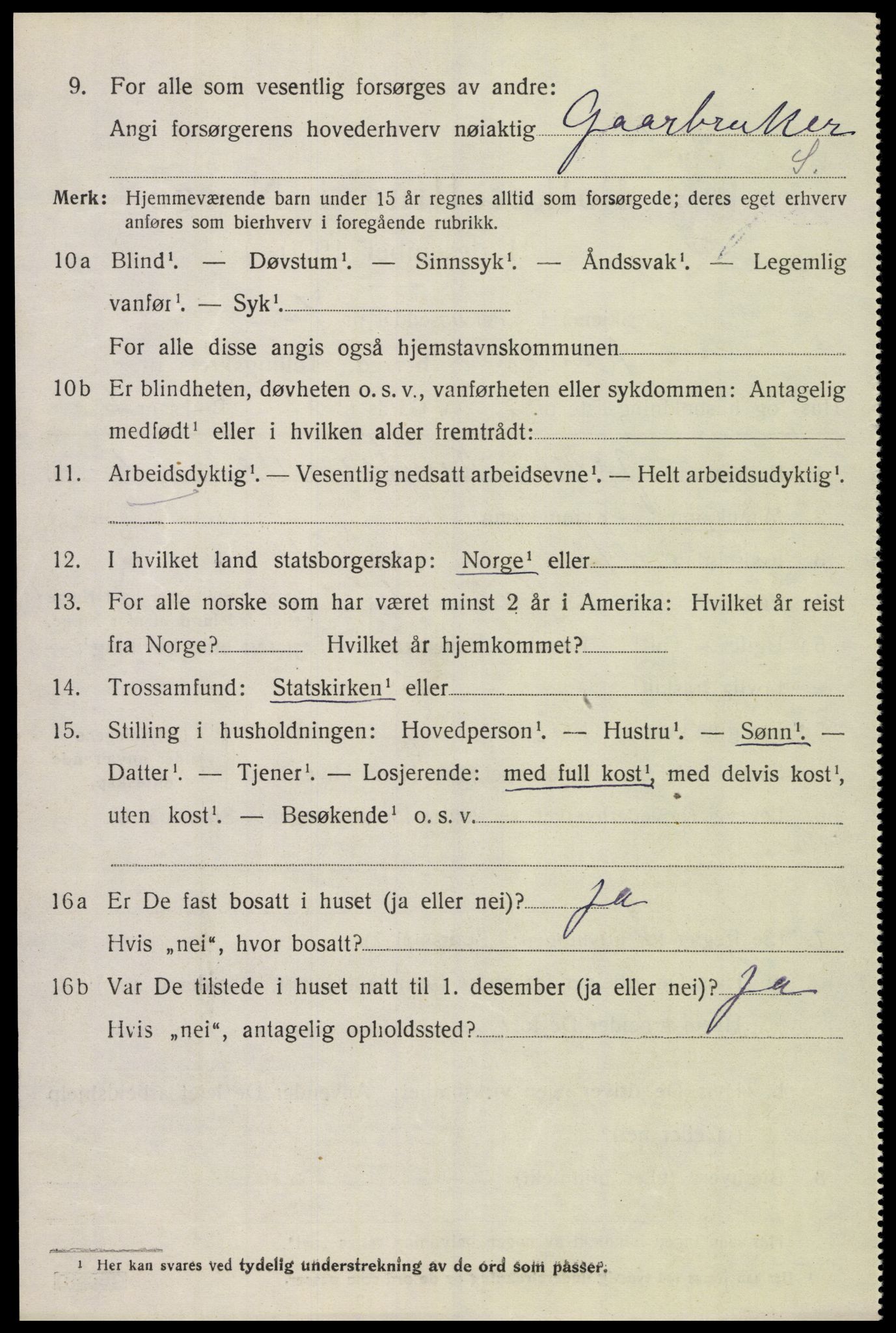 SAK, 1920 census for Konsmo, 1920, p. 1247
