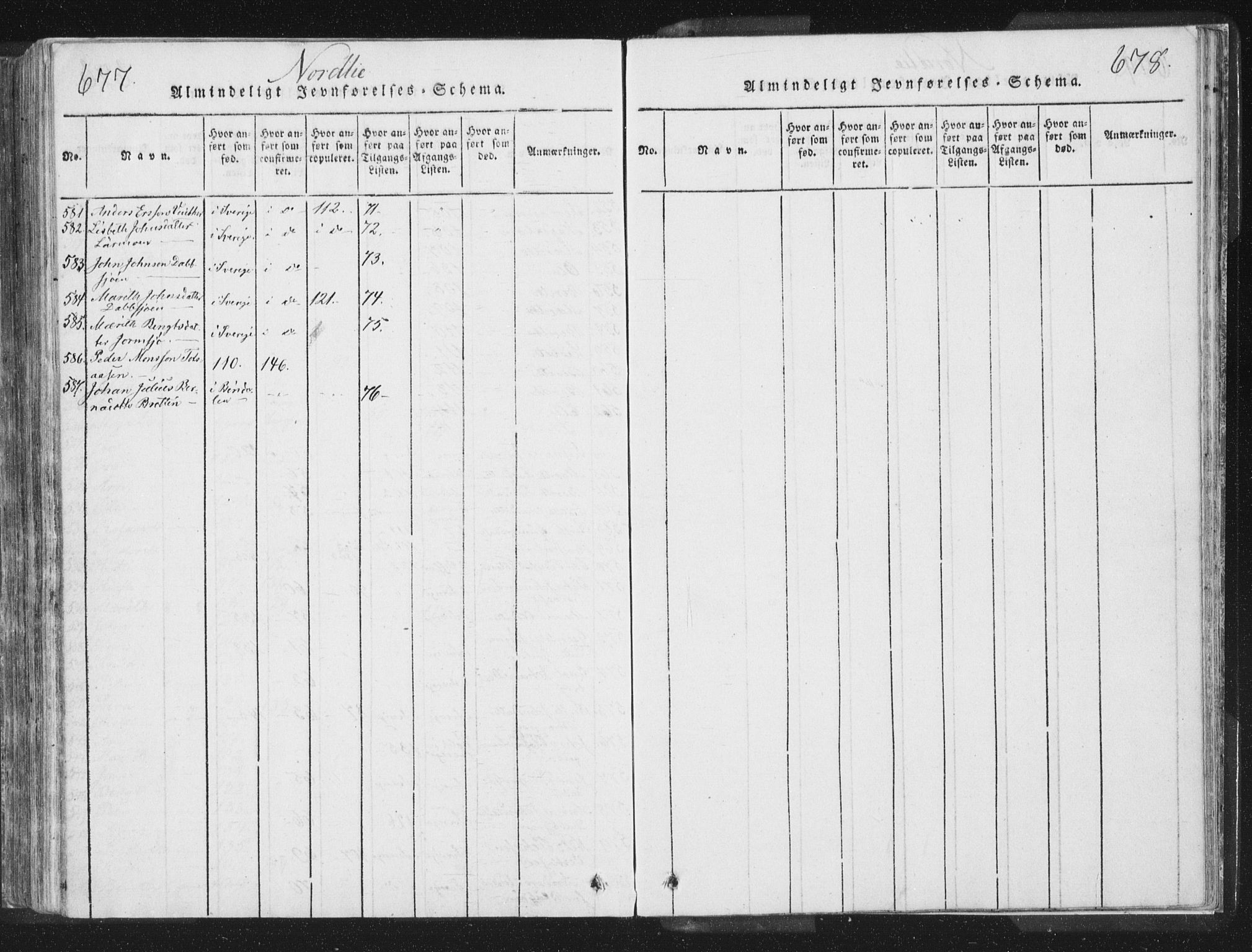 Ministerialprotokoller, klokkerbøker og fødselsregistre - Nord-Trøndelag, AV/SAT-A-1458/755/L0491: Parish register (official) no. 755A01 /1, 1817-1864, p. 677-678