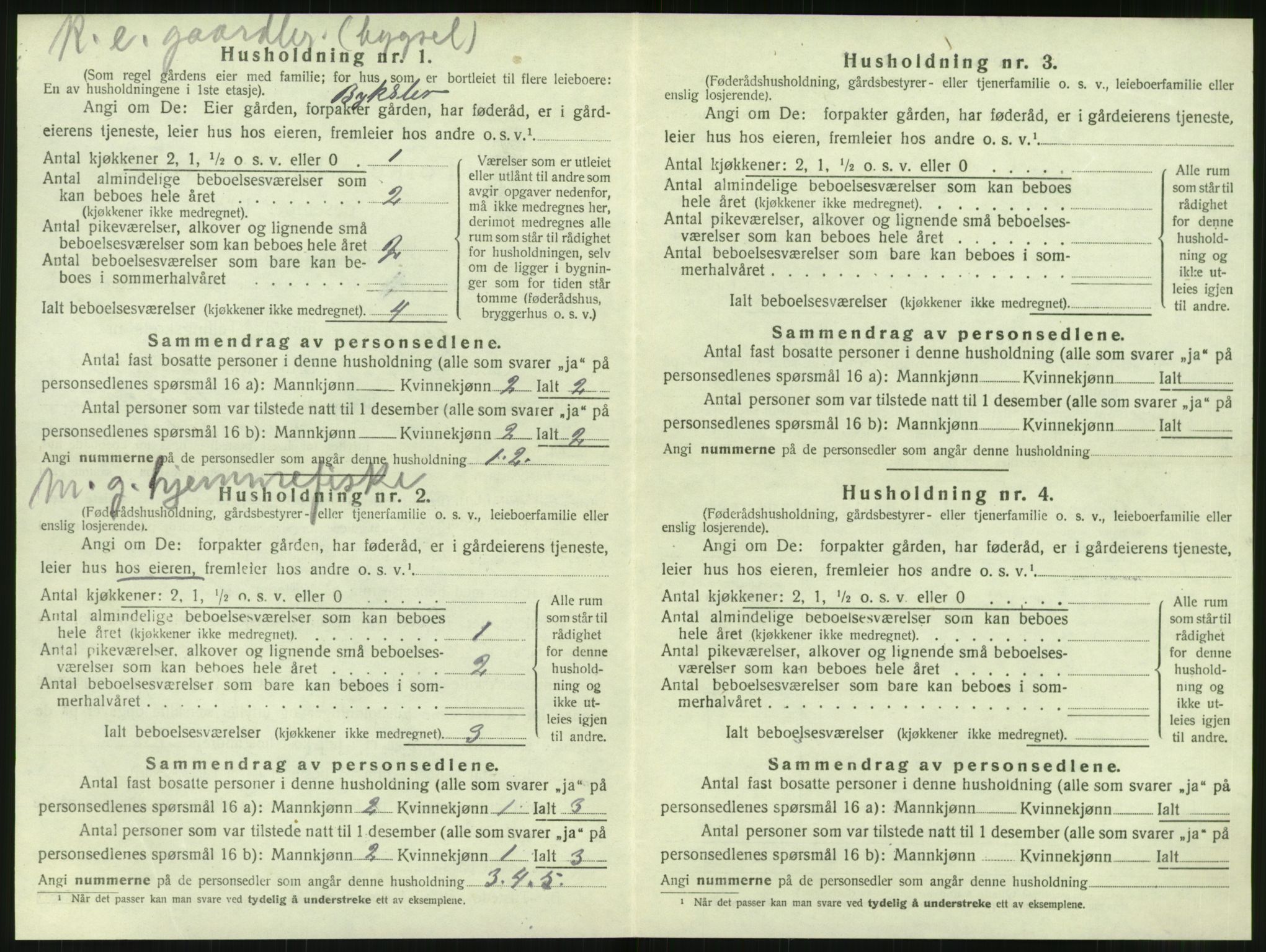 SAT, 1920 census for Tjøtta, 1920, p. 208