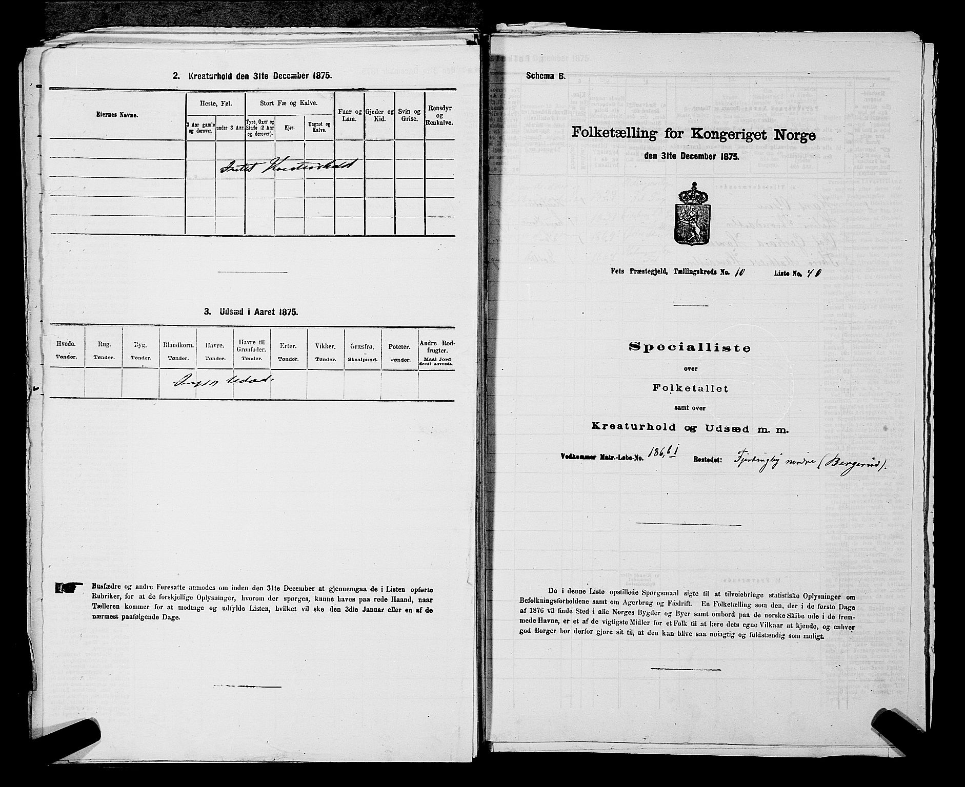 RA, 1875 census for 0227P Fet, 1875, p. 1410