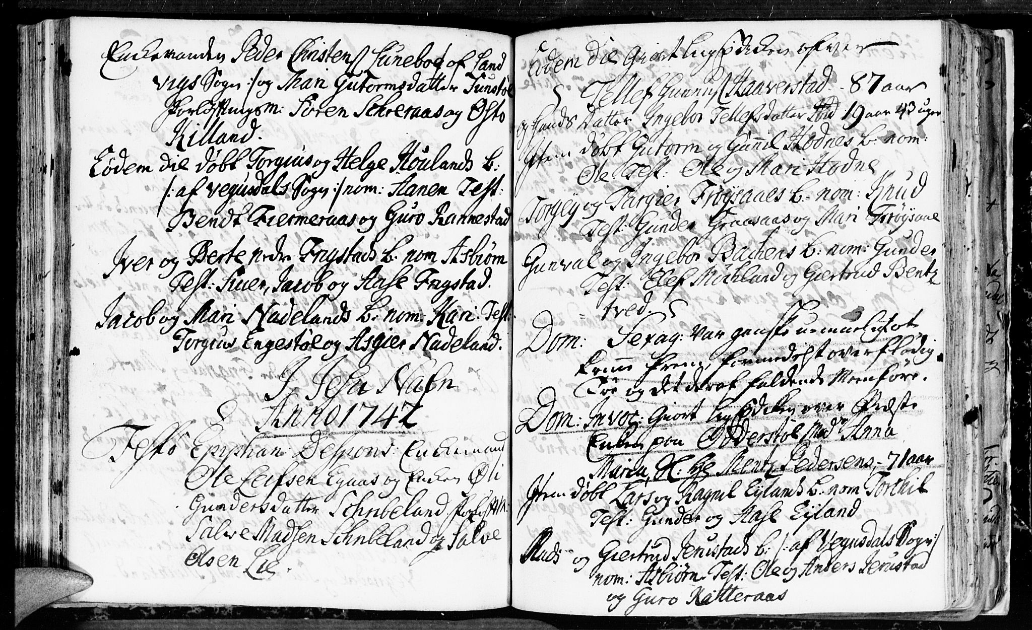 Evje sokneprestkontor, AV/SAK-1111-0008/F/Fa/Fac/L0001: Parish register (official) no. A 1, 1705-1764, p. 211-212