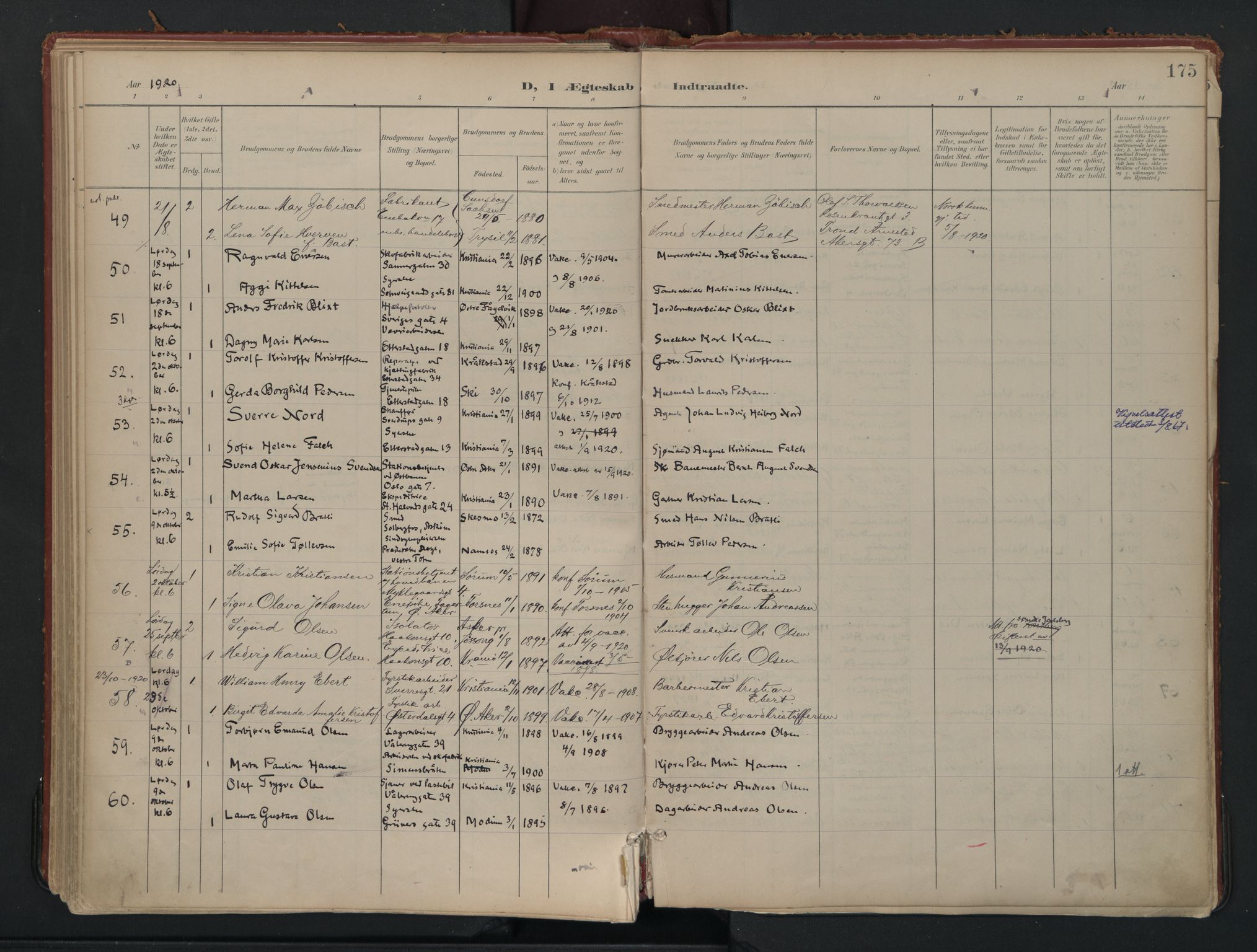 Vålerengen prestekontor Kirkebøker, AV/SAO-A-10878/F/Fa/L0002: Parish register (official) no. 2, 1899-1924, p. 175