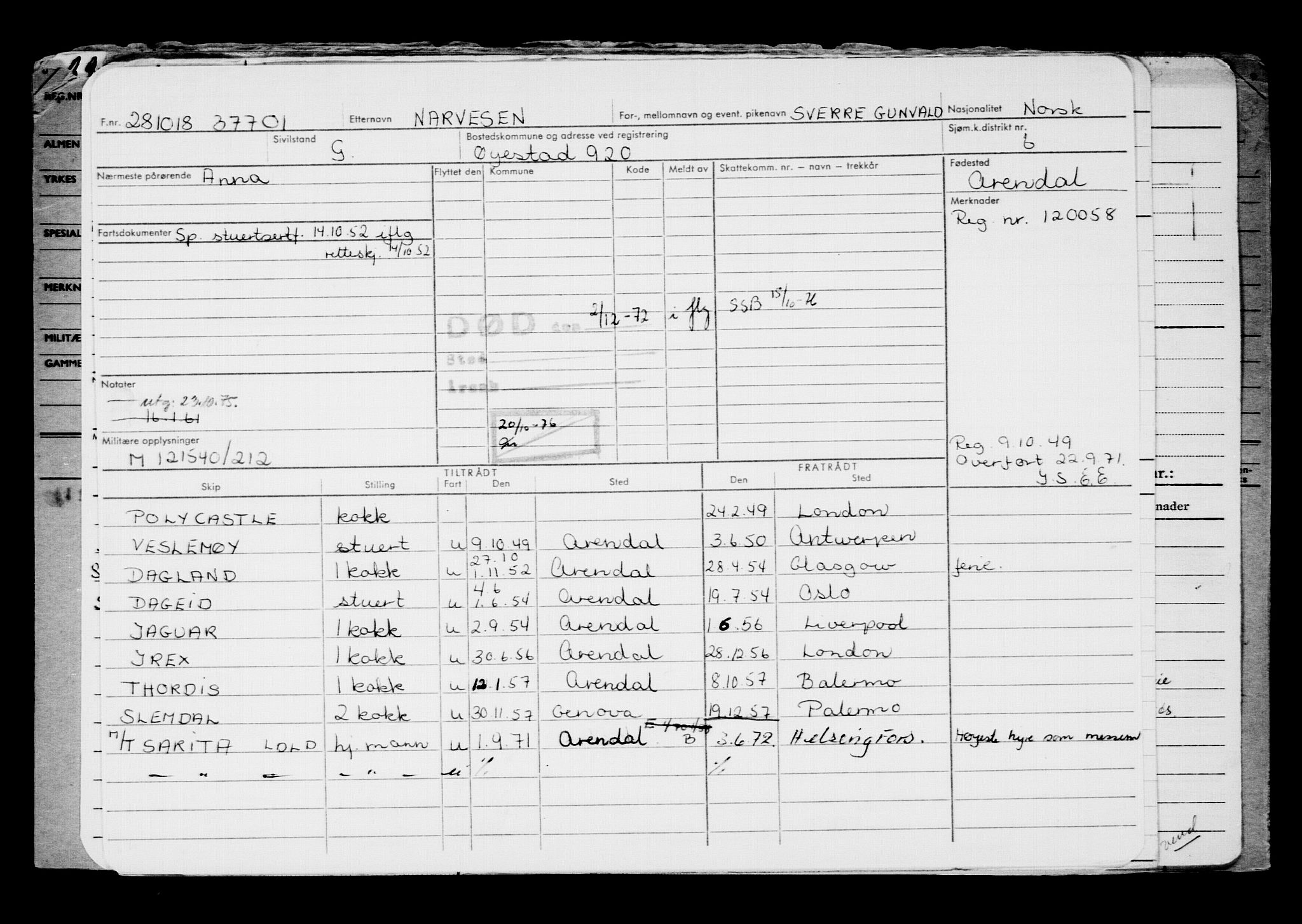 Direktoratet for sjømenn, AV/RA-S-3545/G/Gb/L0163: Hovedkort, 1918, p. 586