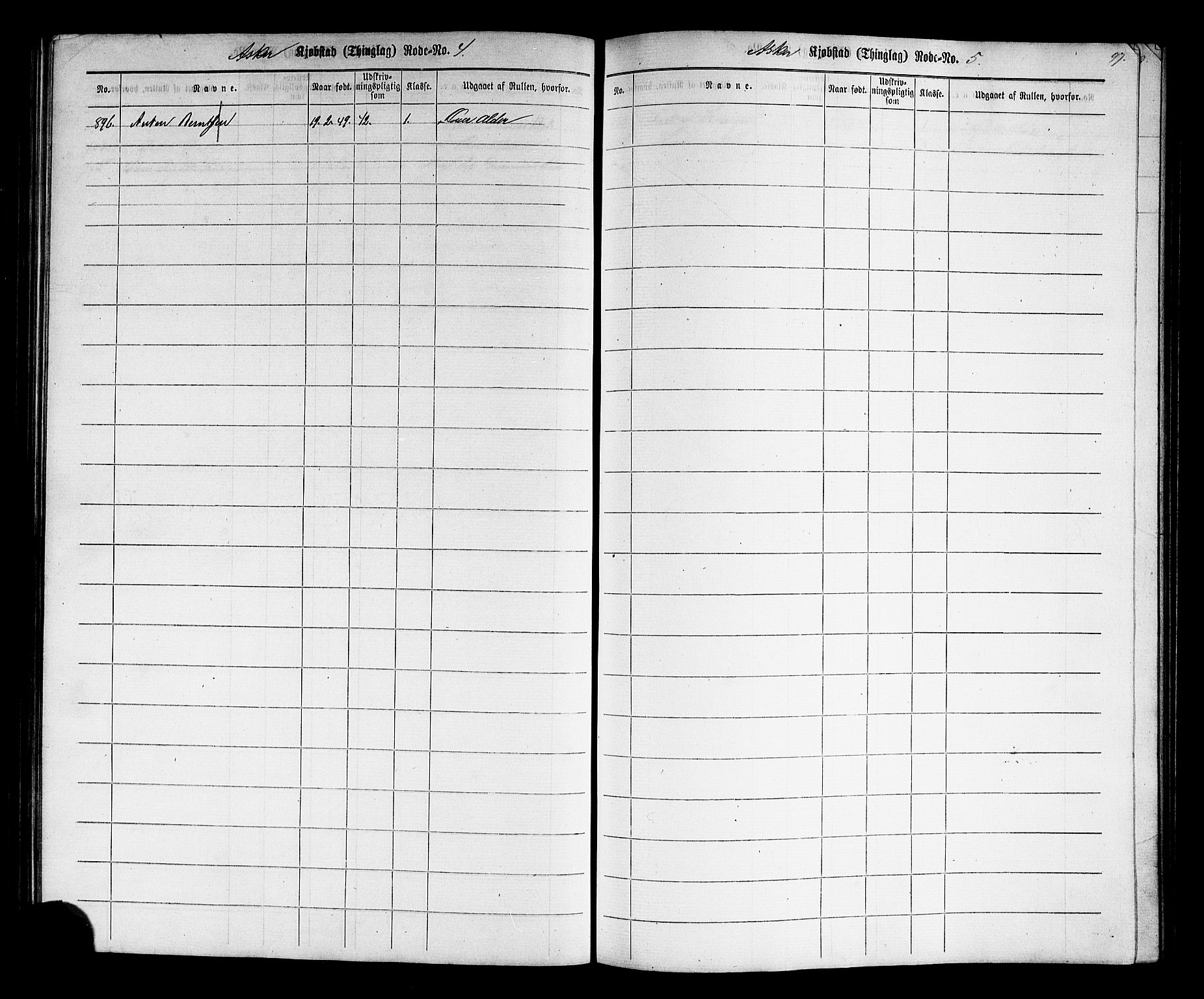 Oslo mønstringskontor, AV/SAO-A-10569g/F/Fc/Fcc/L0001: Utskrivningsregisterrulle, 1860-1890, p. 100