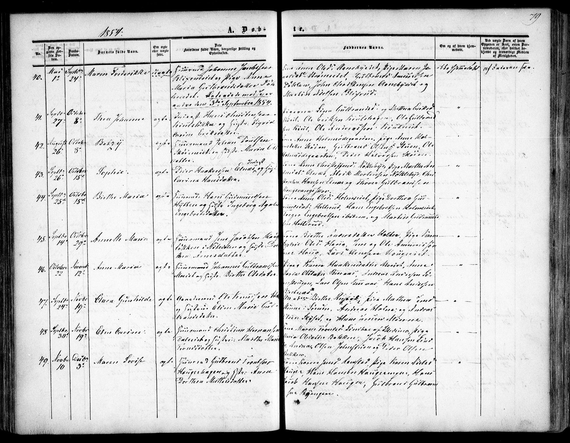 Nittedal prestekontor Kirkebøker, SAO/A-10365a/F/Fa/L0005: Parish register (official) no. I 5, 1850-1862, p. 79