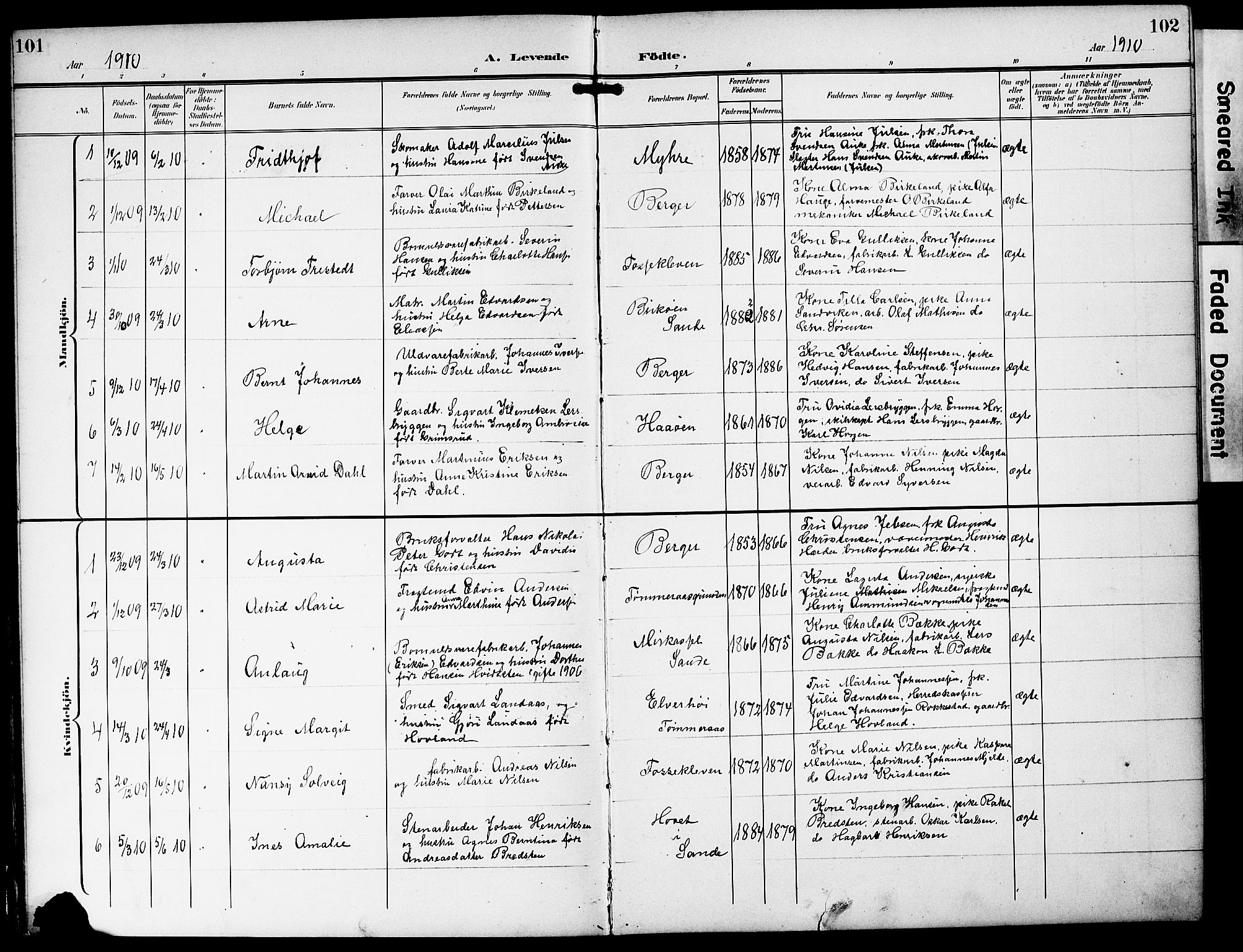 Strømm kirkebøker, AV/SAKO-A-322/G/Ga/L0004: Parish register (copy) no. I 4, 1897-1927, p. 101-102