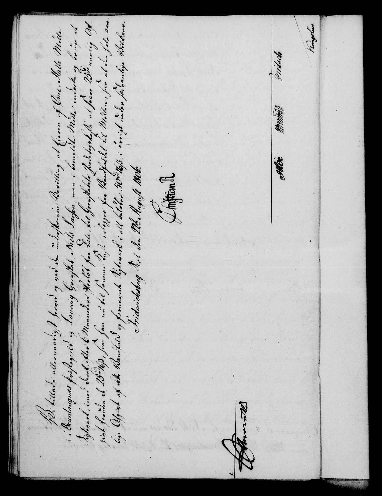 Rentekammeret, Kammerkanselliet, RA/EA-3111/G/Gf/Gfa/L0088: Norsk relasjons- og resolusjonsprotokoll (merket RK 52.88), 1806, p. 610