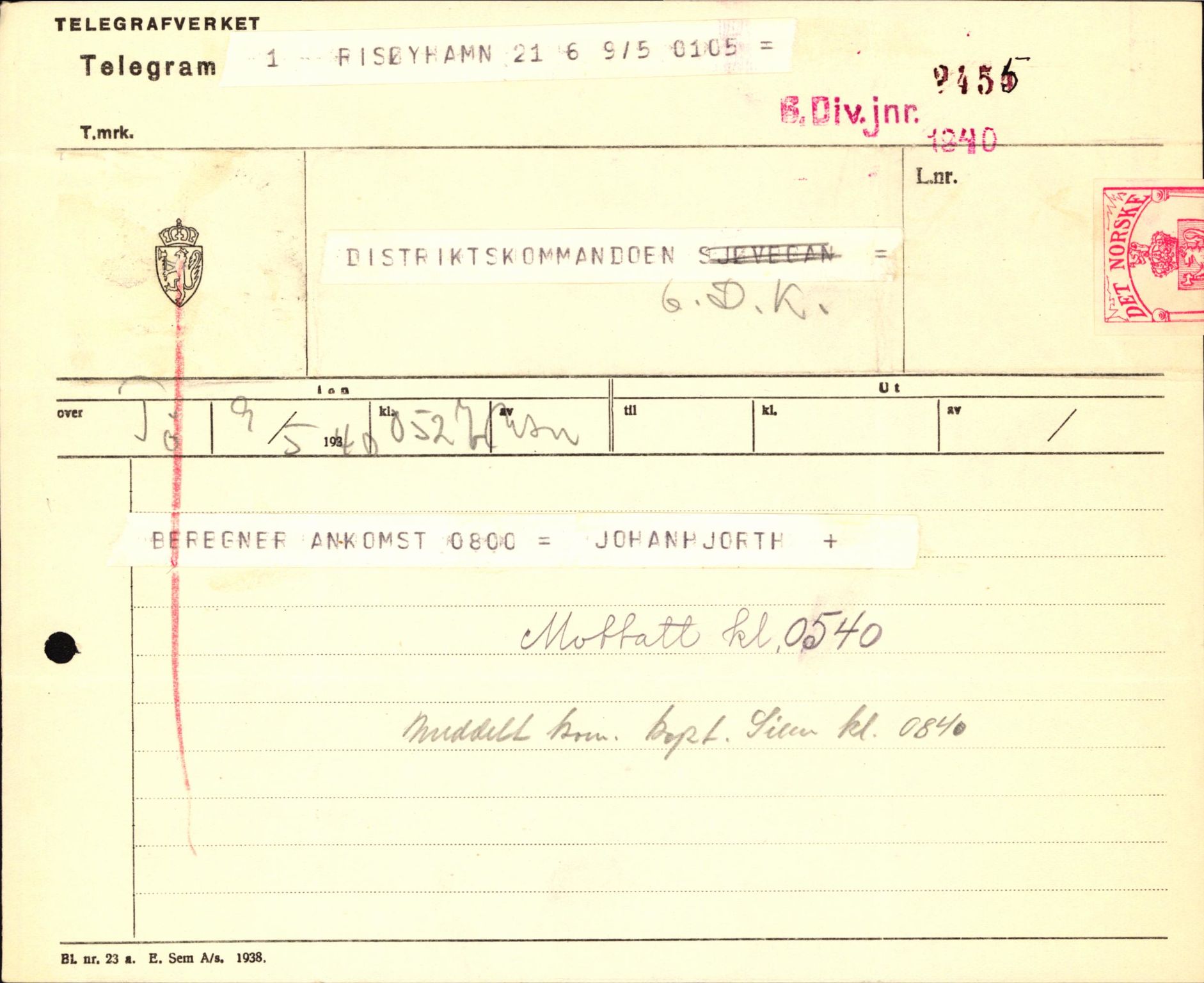 Forsvaret, Forsvarets krigshistoriske avdeling, AV/RA-RAFA-2017/Y/Yb/L0123: II-C-11-600  -  6. Divisjon med avdelinger, 1940, p. 482