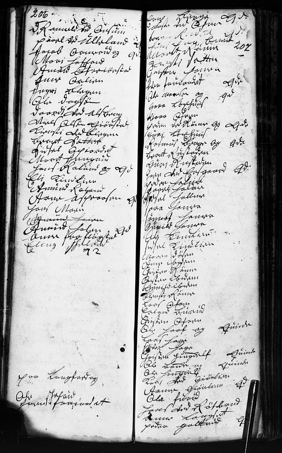 Fåberg prestekontor, AV/SAH-PREST-086/H/Ha/Hab/L0002: Parish register (copy) no. 2, 1741-1756, p. 206-207